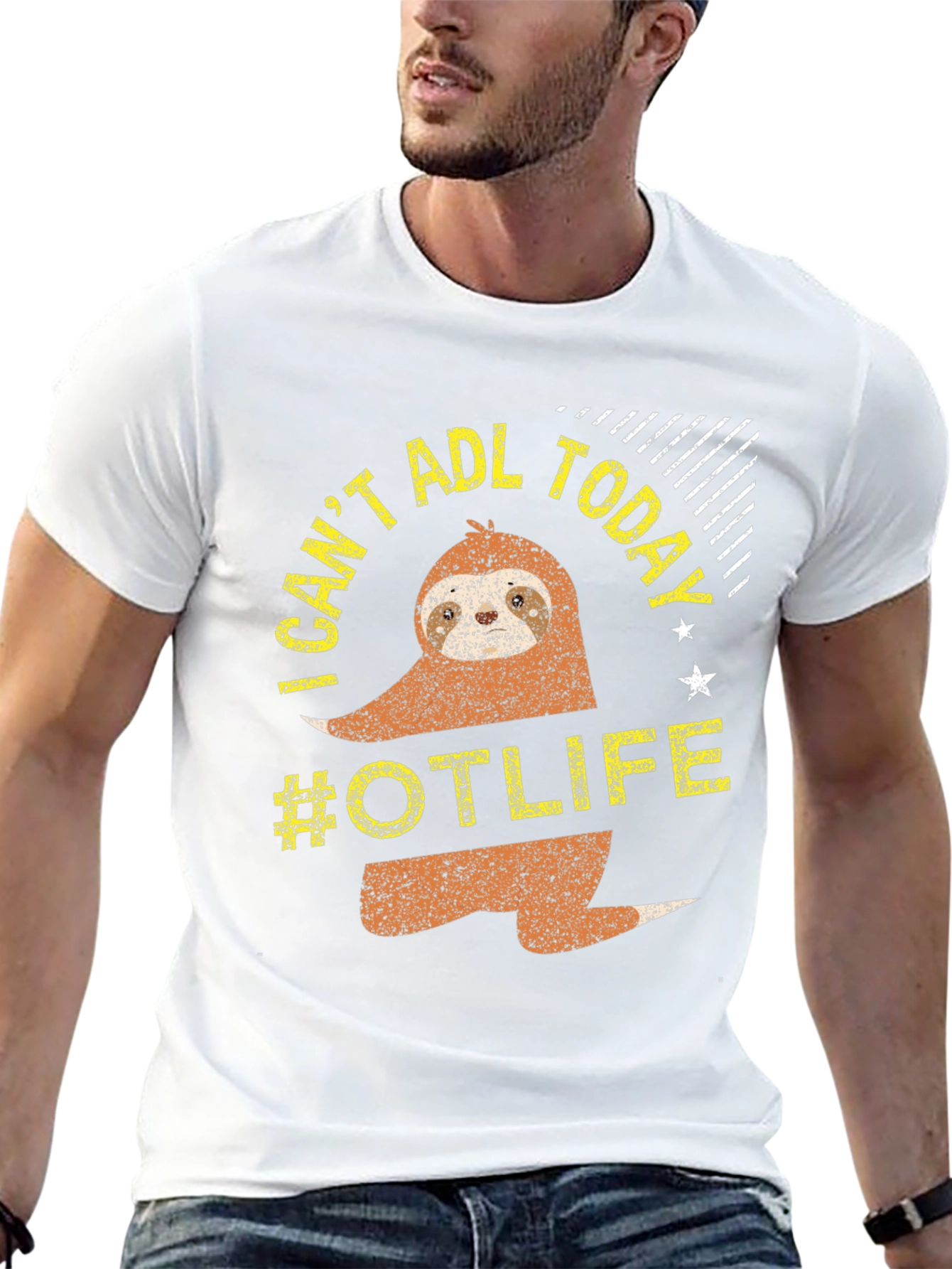 I Cant ADL Today Sloth #OTLIFE T-Shirt