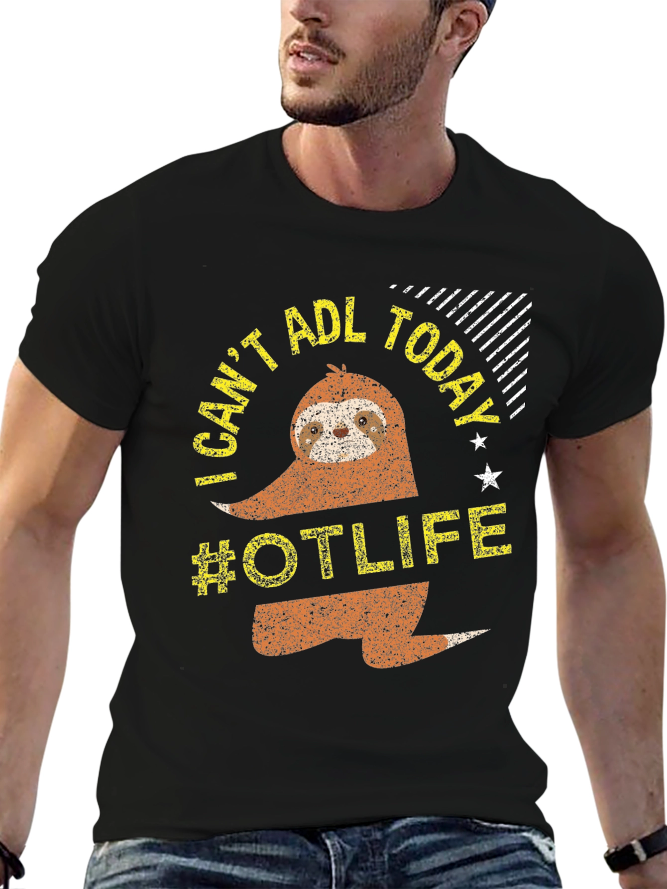 I Cant ADL Today Sloth #OTLIFE T-Shirt