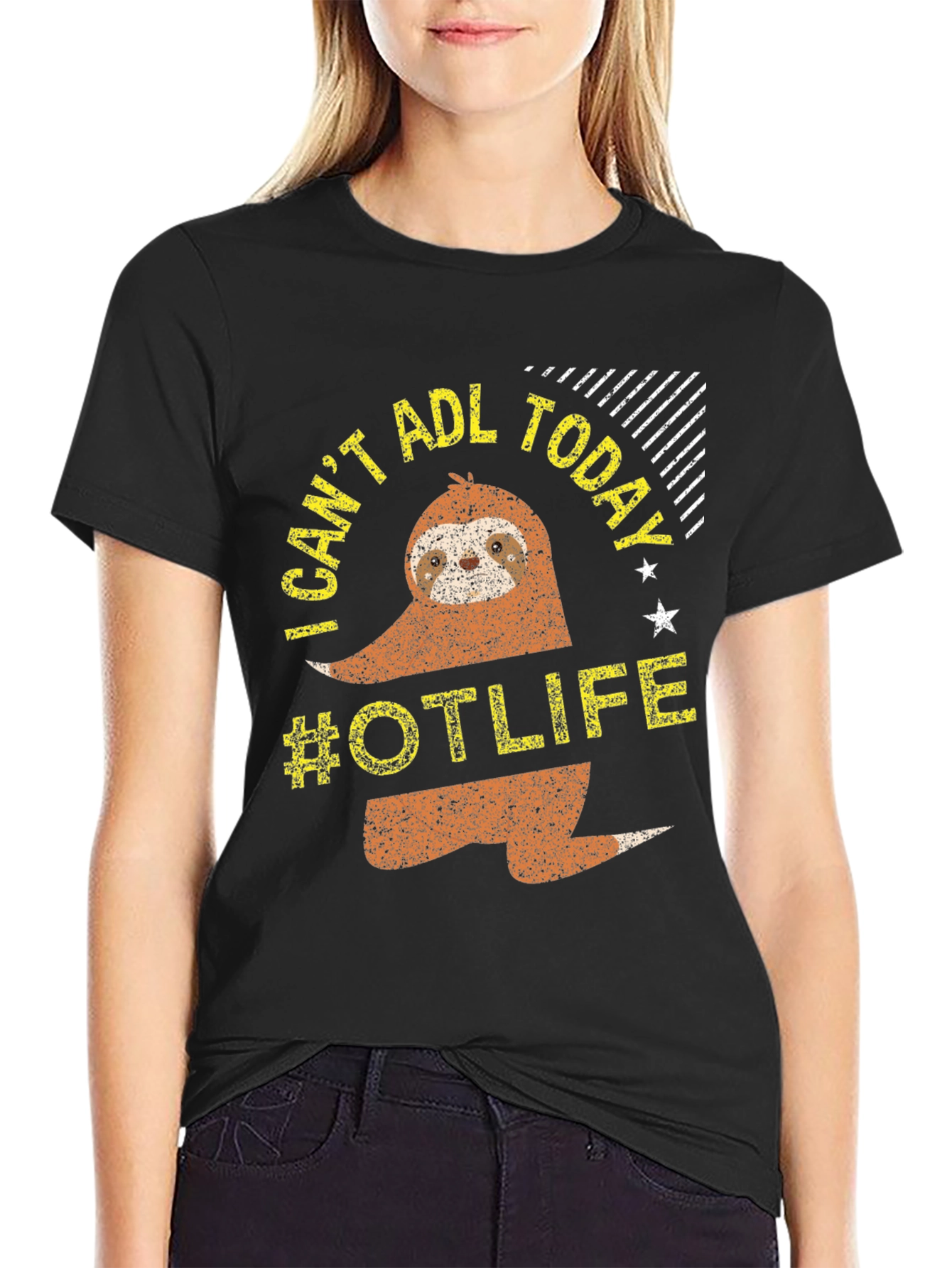 I Cant ADL Today Sloth #OTLIFE T-Shirt