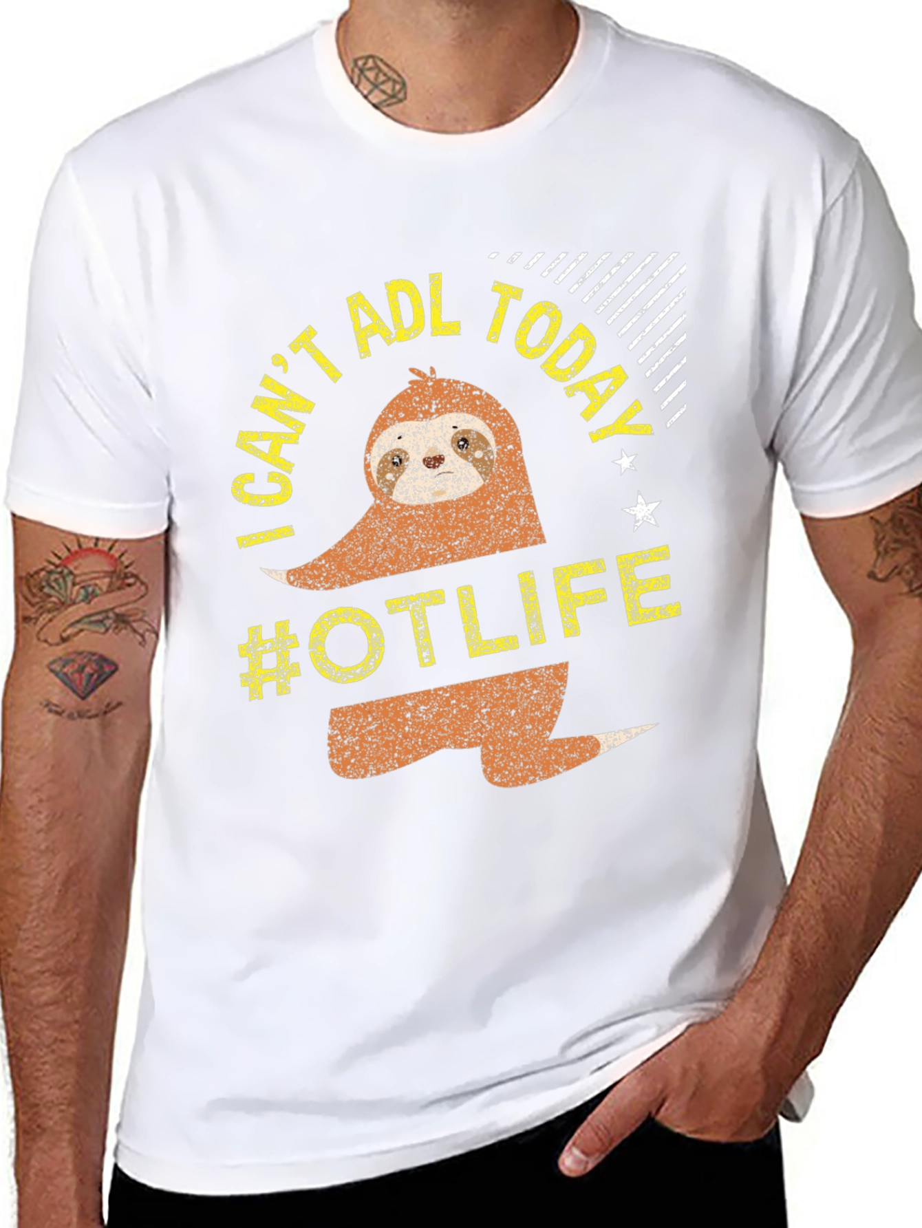 I Cant ADL Today Sloth #OTLIFE T-Shirt
