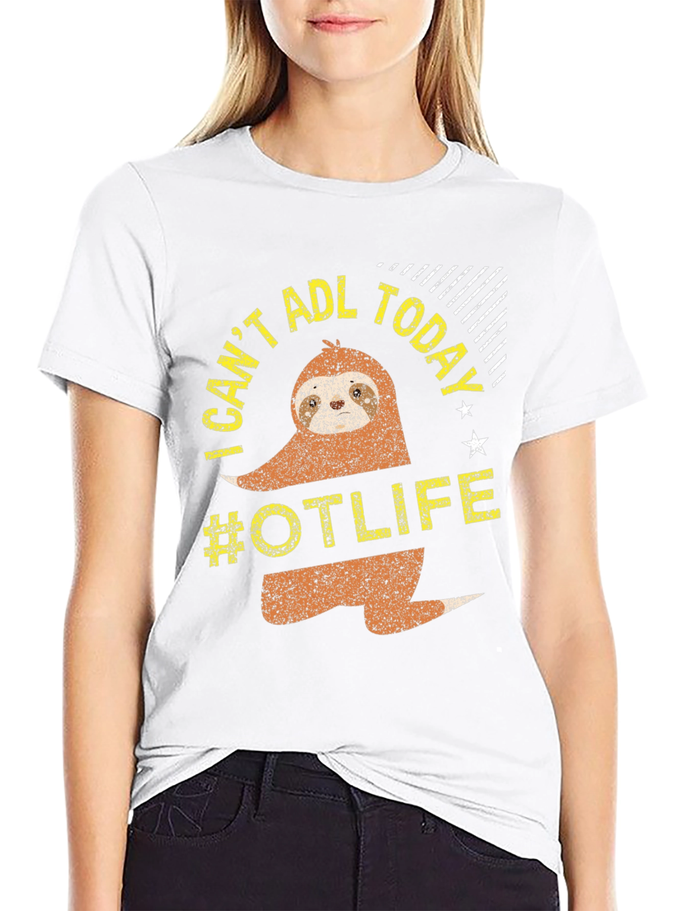I Cant ADL Today Sloth #OTLIFE T-Shirt