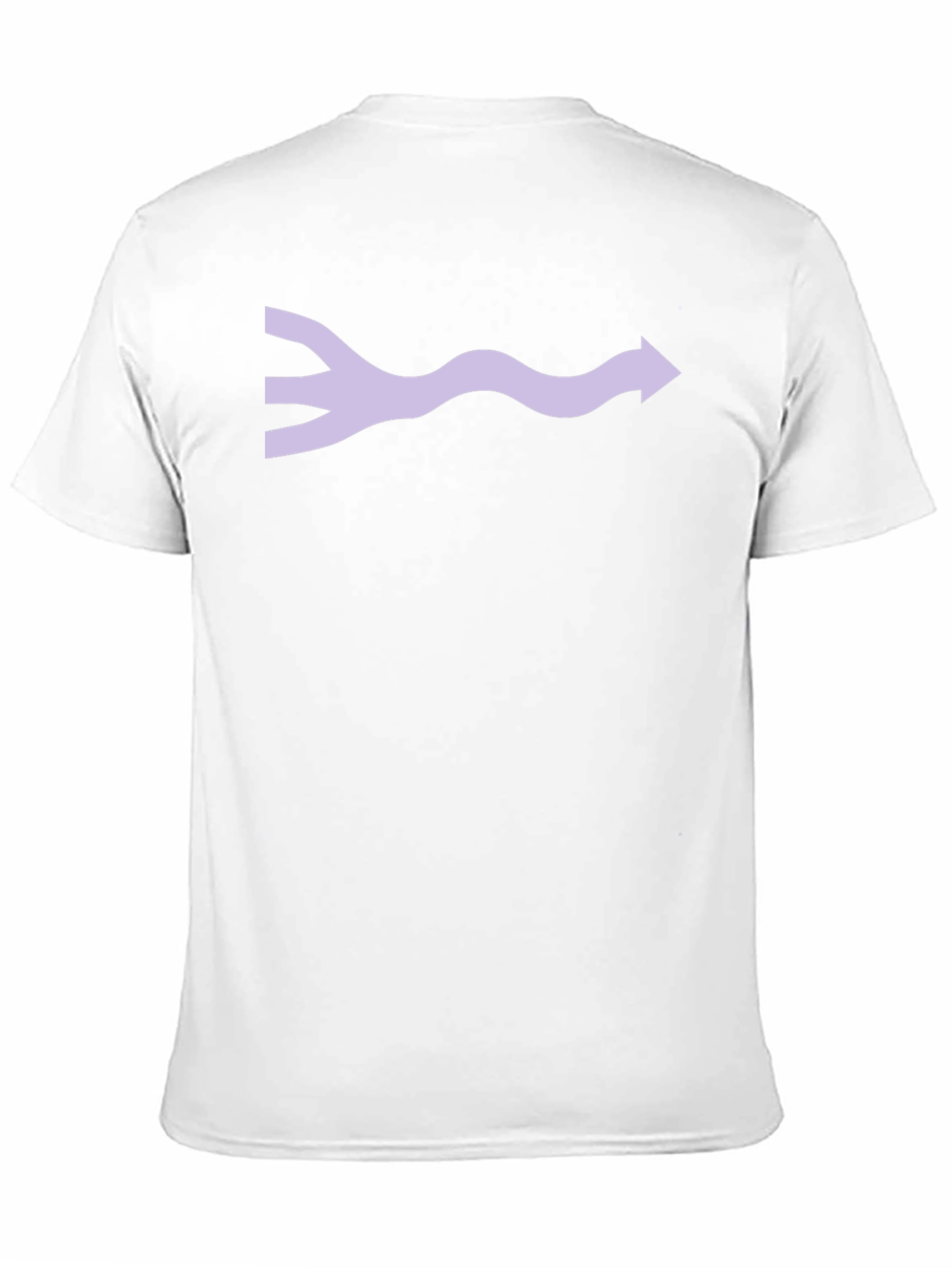 Abstract Wave Arrow Graphic Tee - Black Unisex T-Shirt