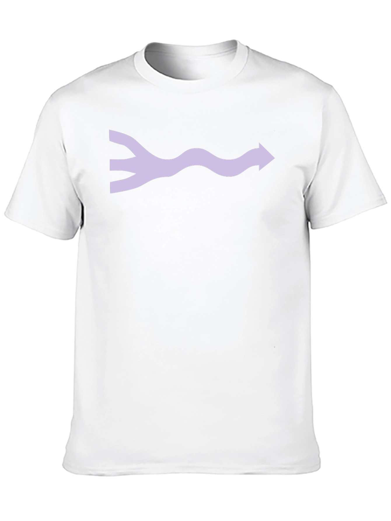 Abstract Wave Arrow Graphic Tee - Black Unisex T-Shirt