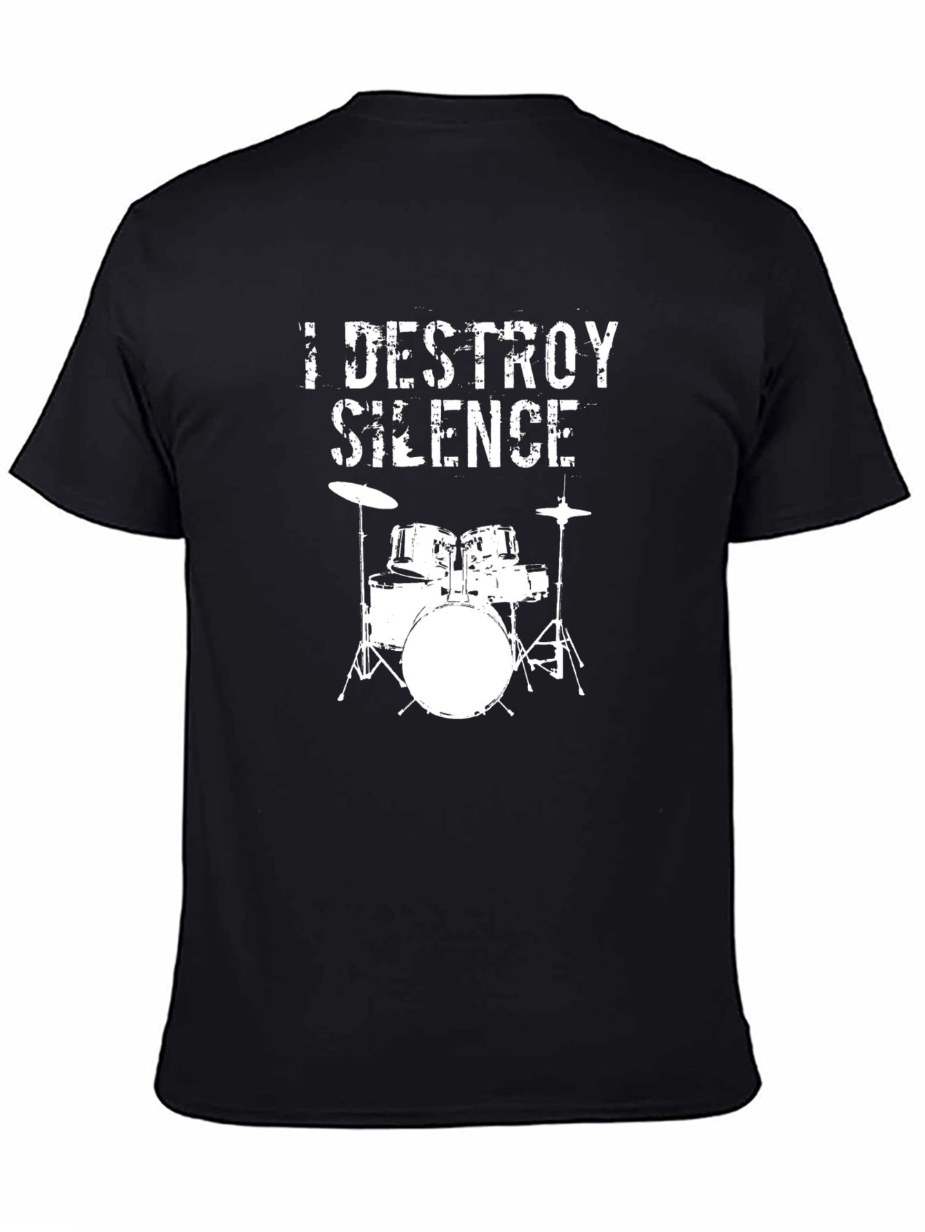 I Destroy Silence Drummer Graphic Tee