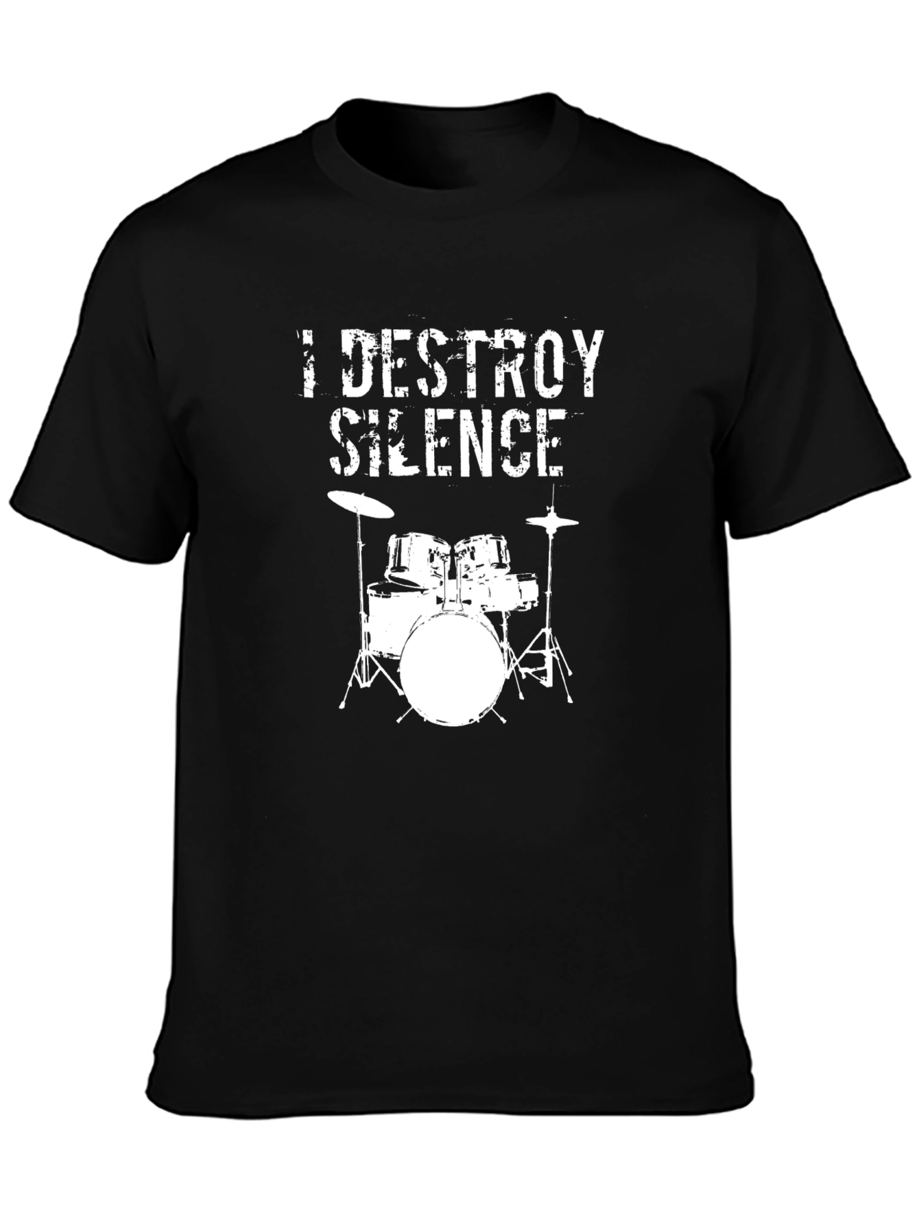 I Destroy Silence Drummer Graphic Tee