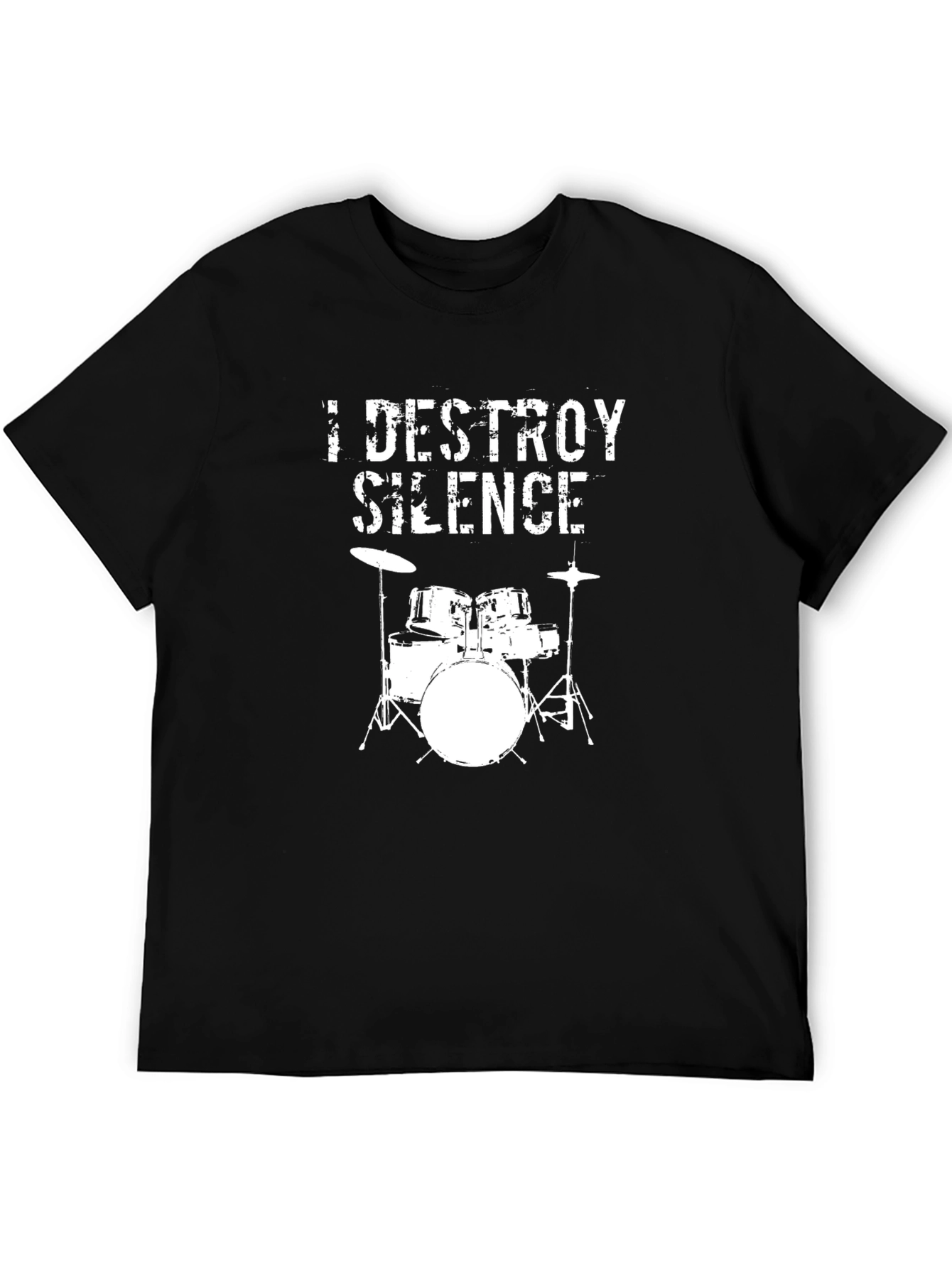 I Destroy Silence Drummer Graphic Tee