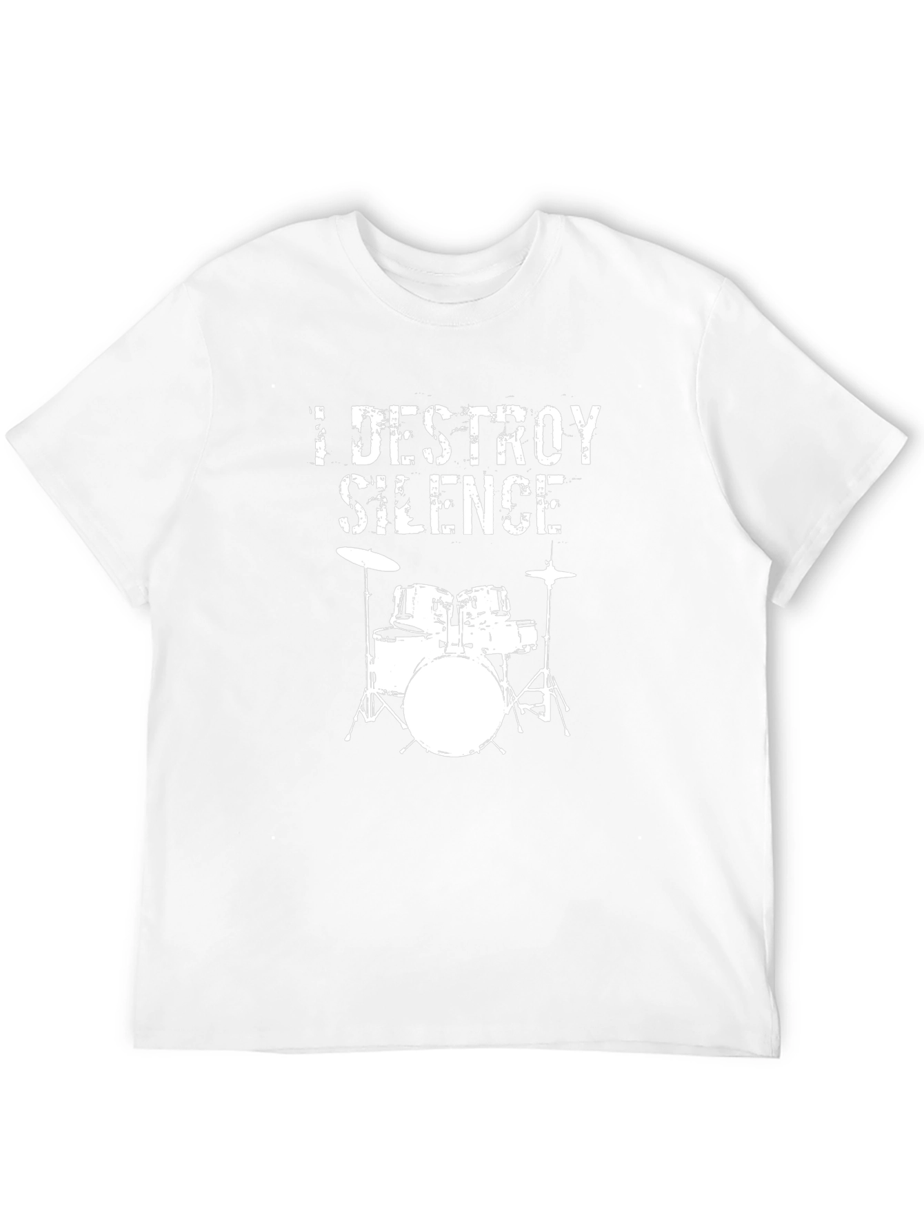 I Destroy Silence Drummer Graphic Tee