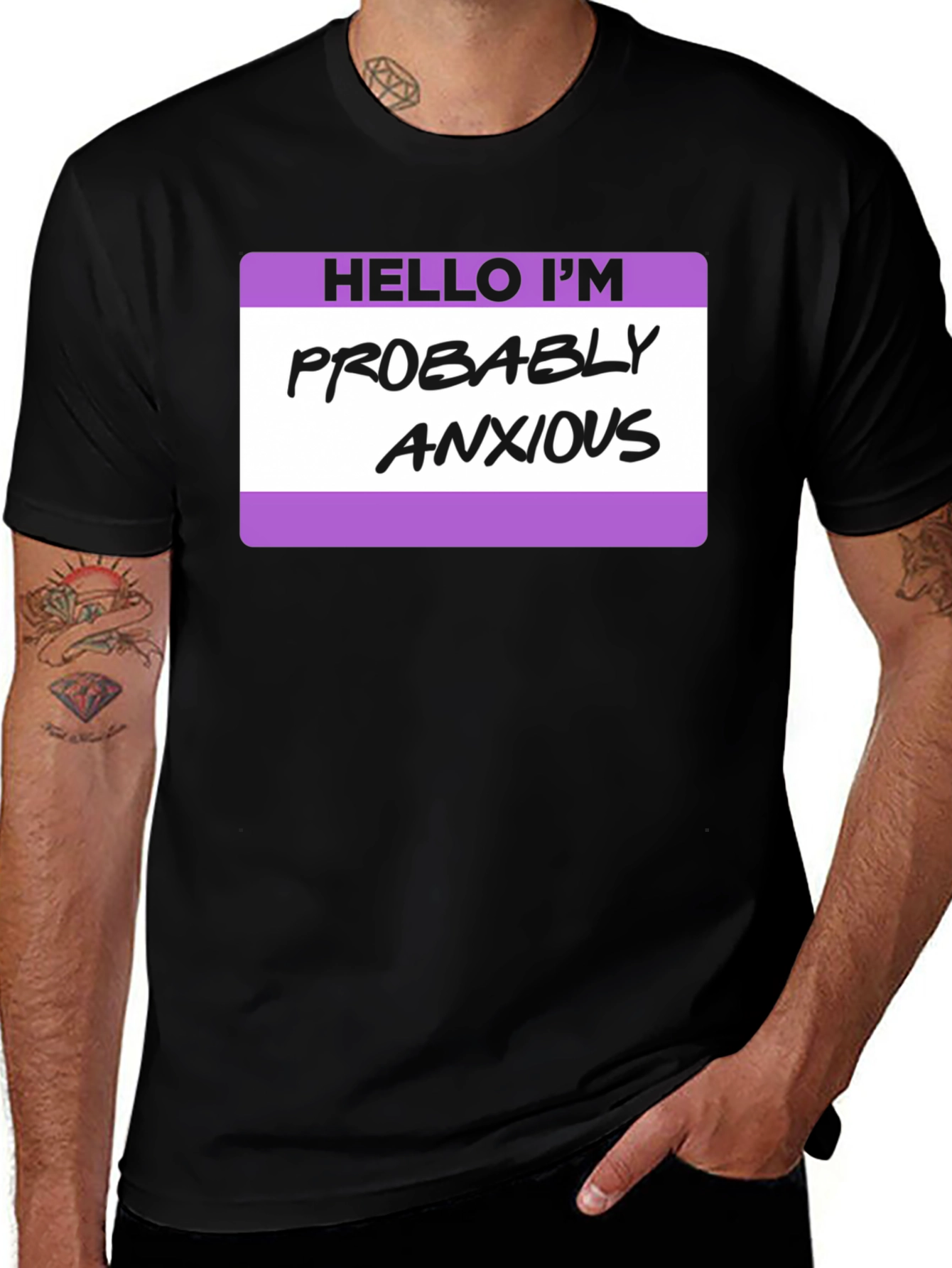 Anxious Statement Tee - Relaxed Fit