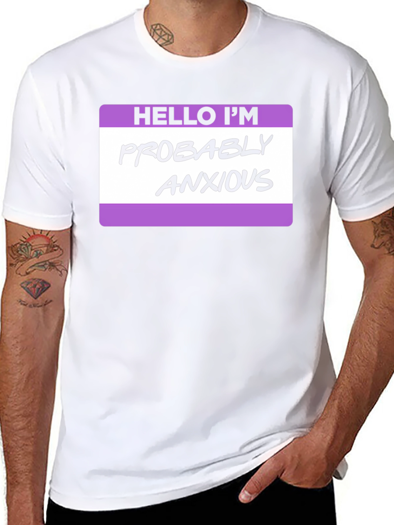 Anxious Statement Tee - Relaxed Fit