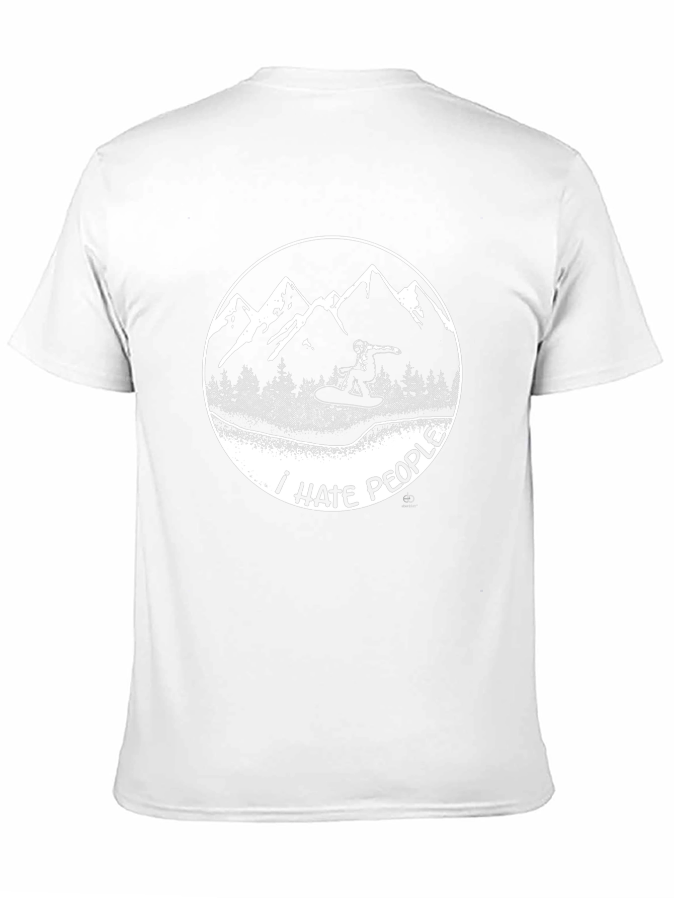 I Hate People Snowboarder Graphic Tee
