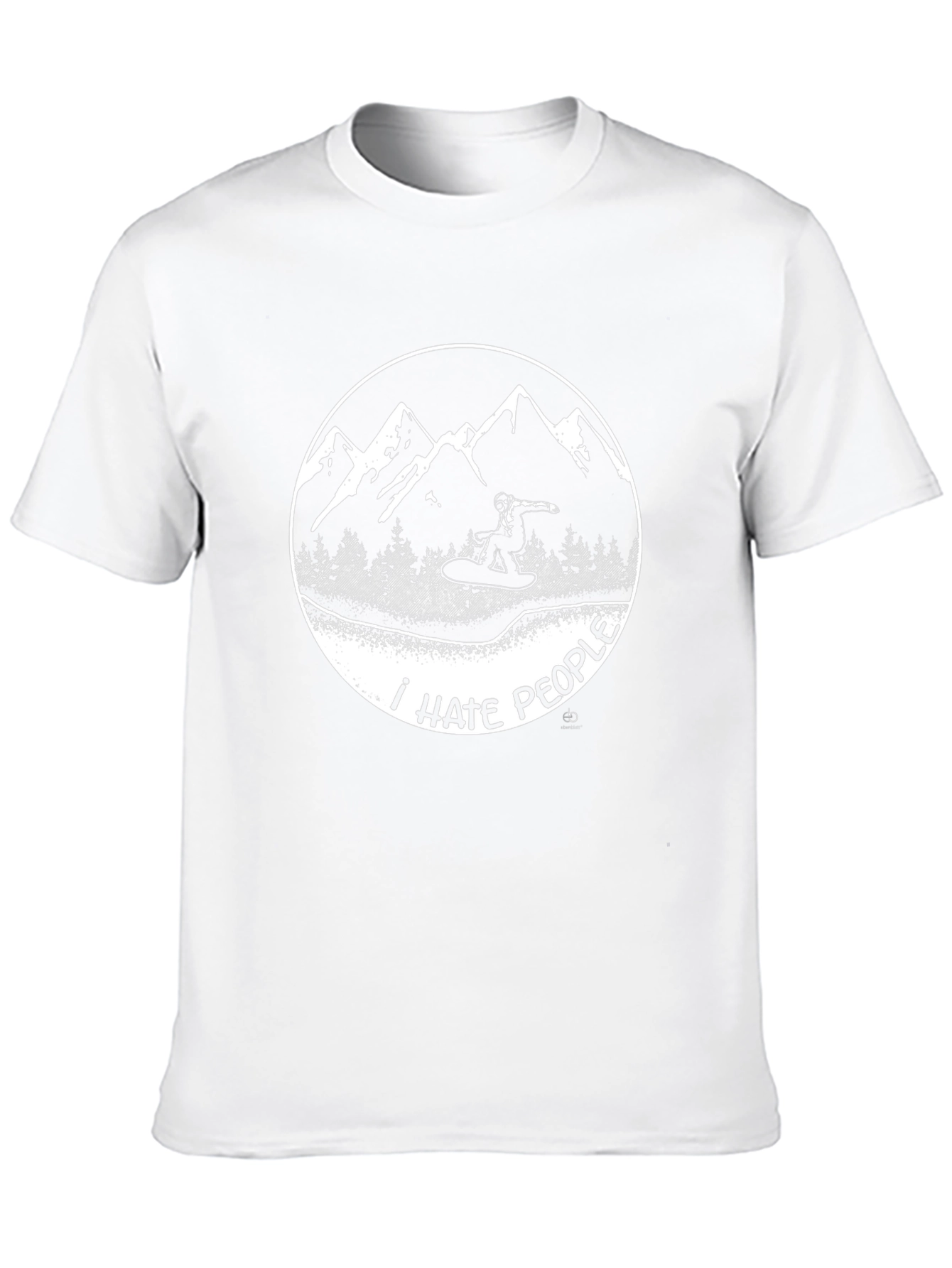 I Hate People Snowboarder Graphic Tee