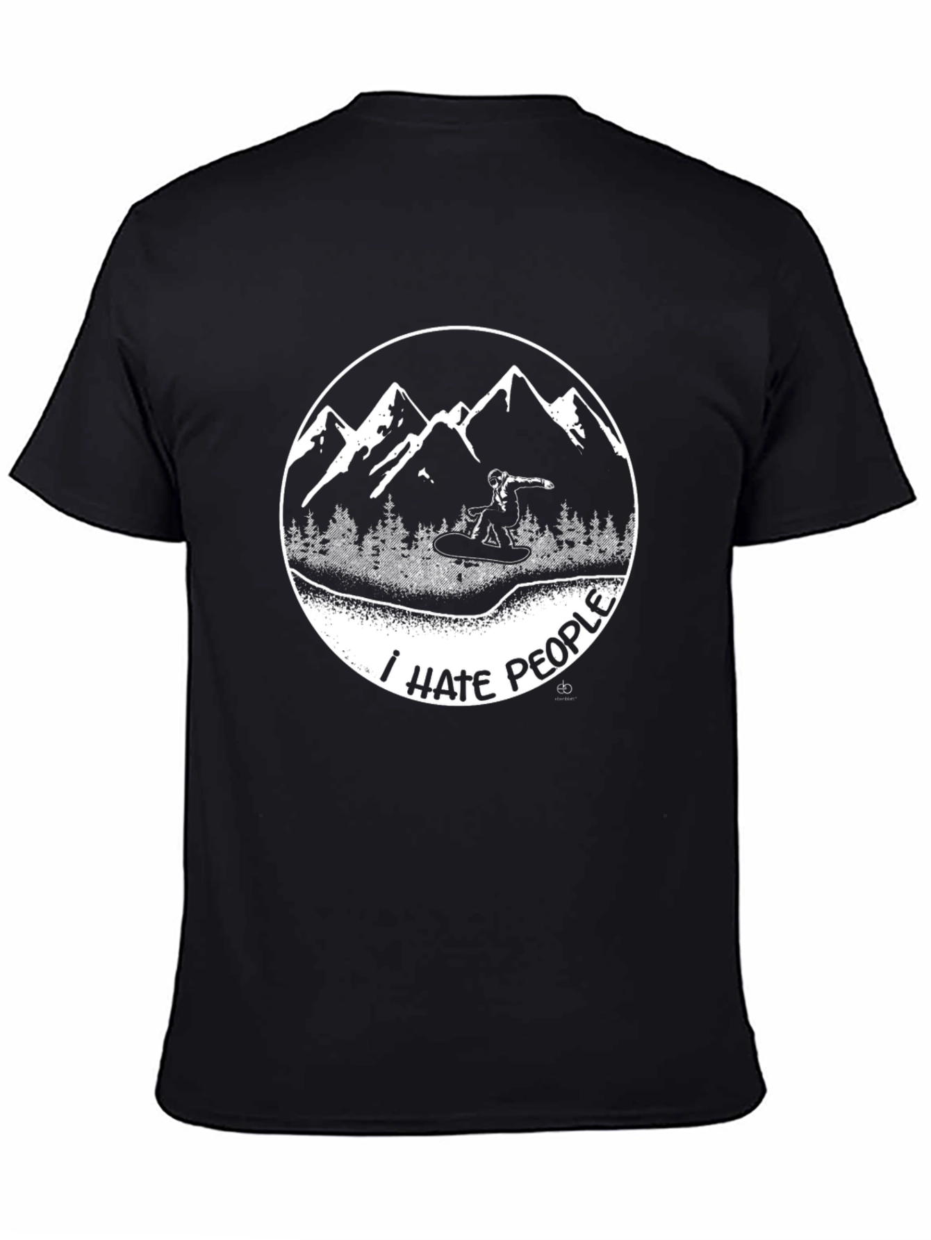 I Hate People Snowboarder Graphic Tee
