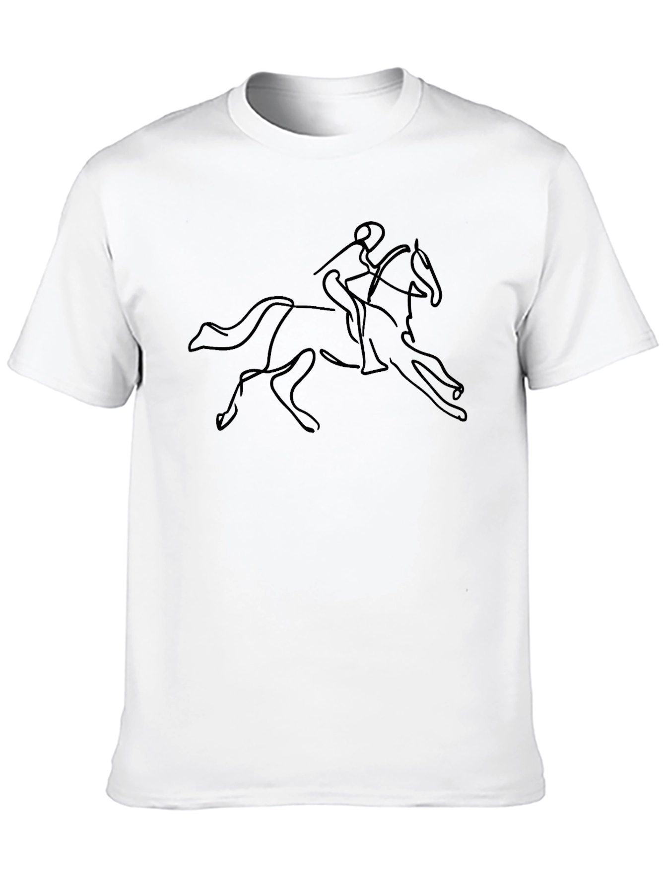 Horse Rider Outline Graphic Tee