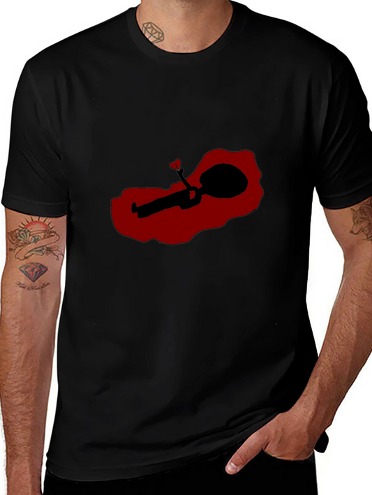 Heart Spoon Rest Black T-Shirt