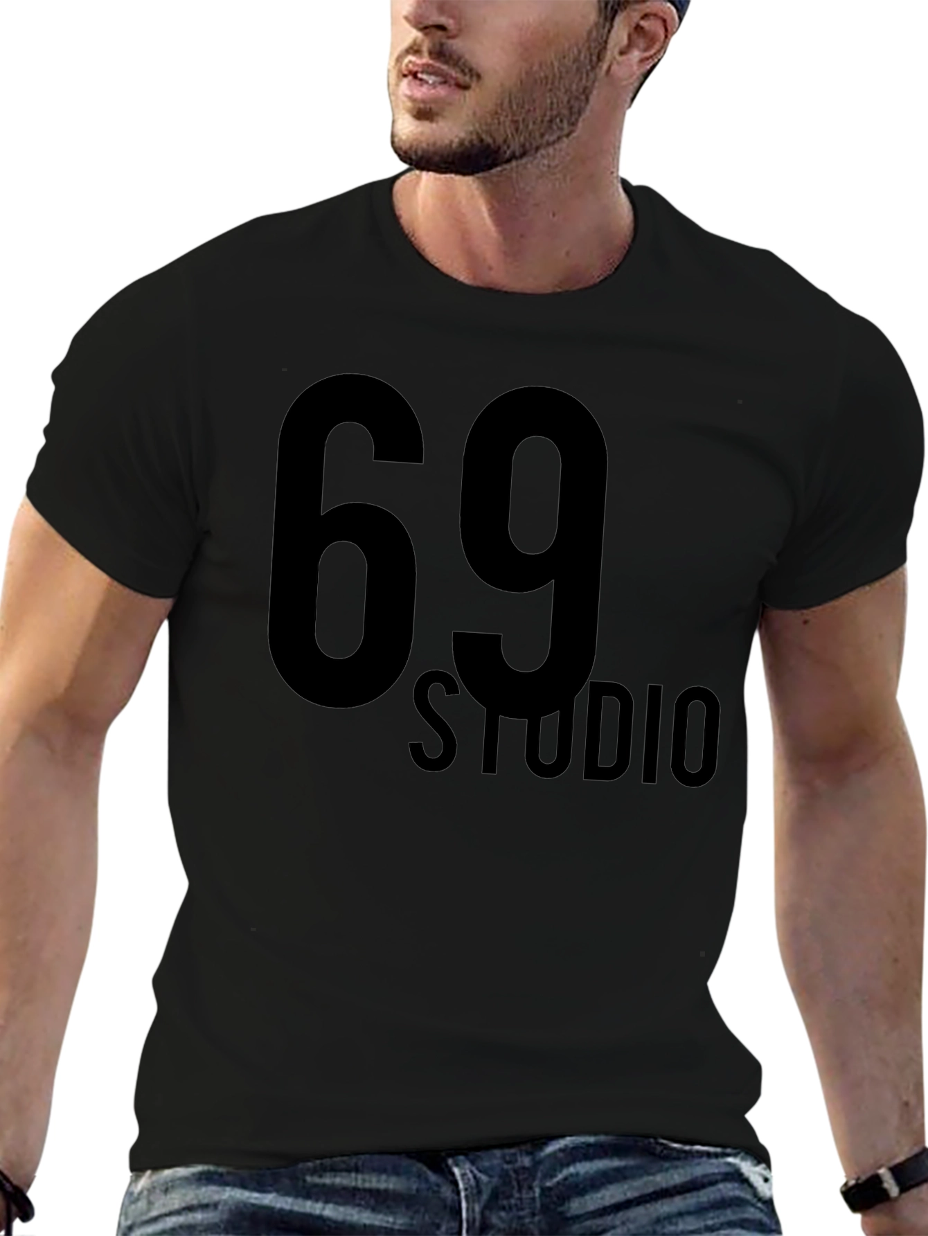 69 Studio Black Graphic Tee