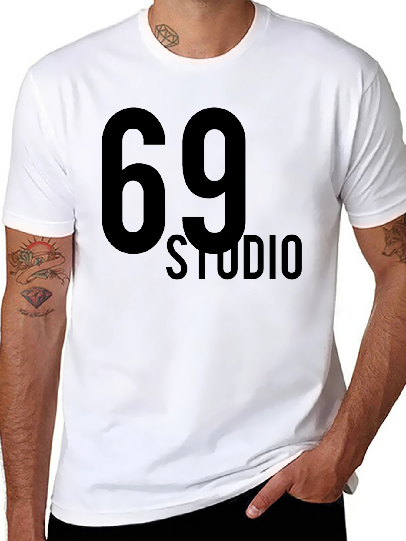 69 Studio Black Graphic Tee