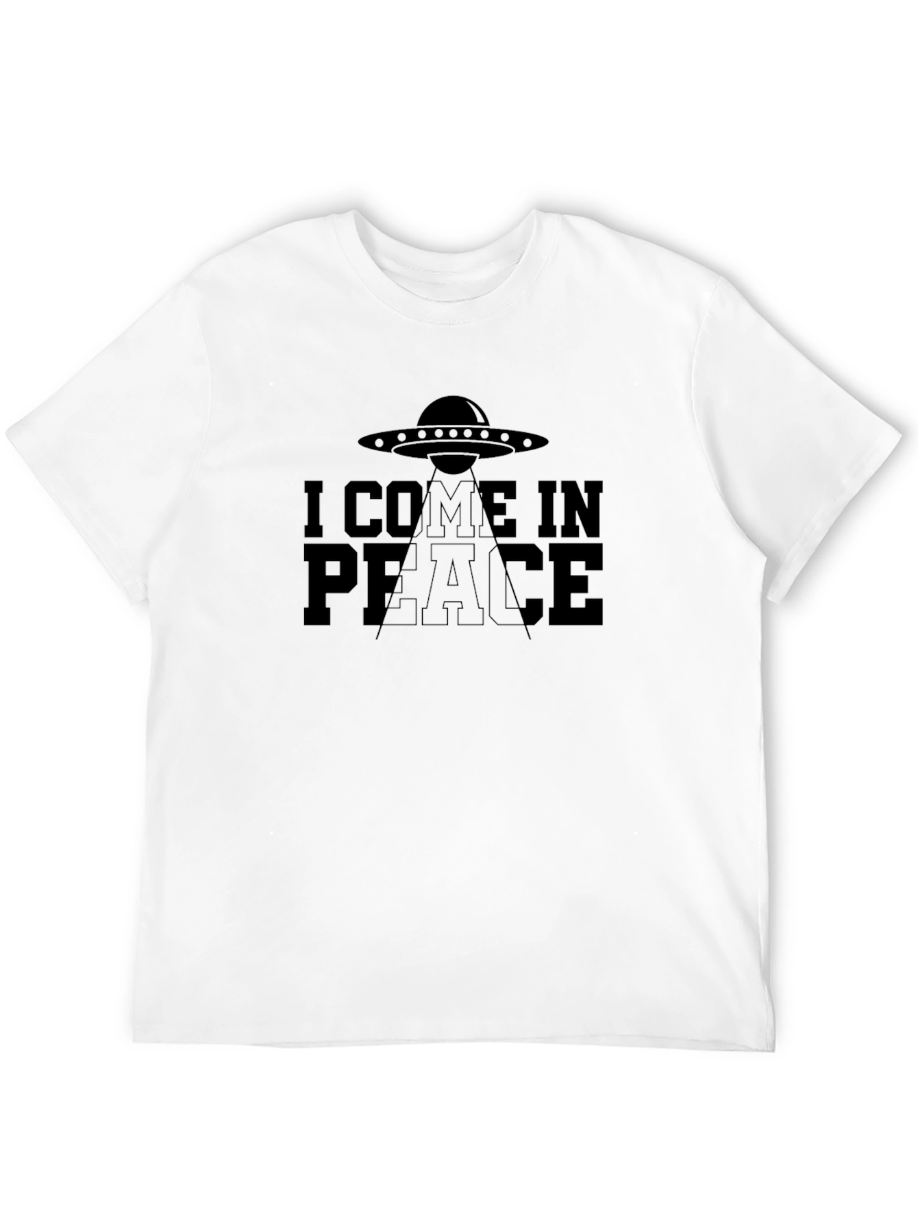 I Come in Peace UFO Graphic T-Shirt