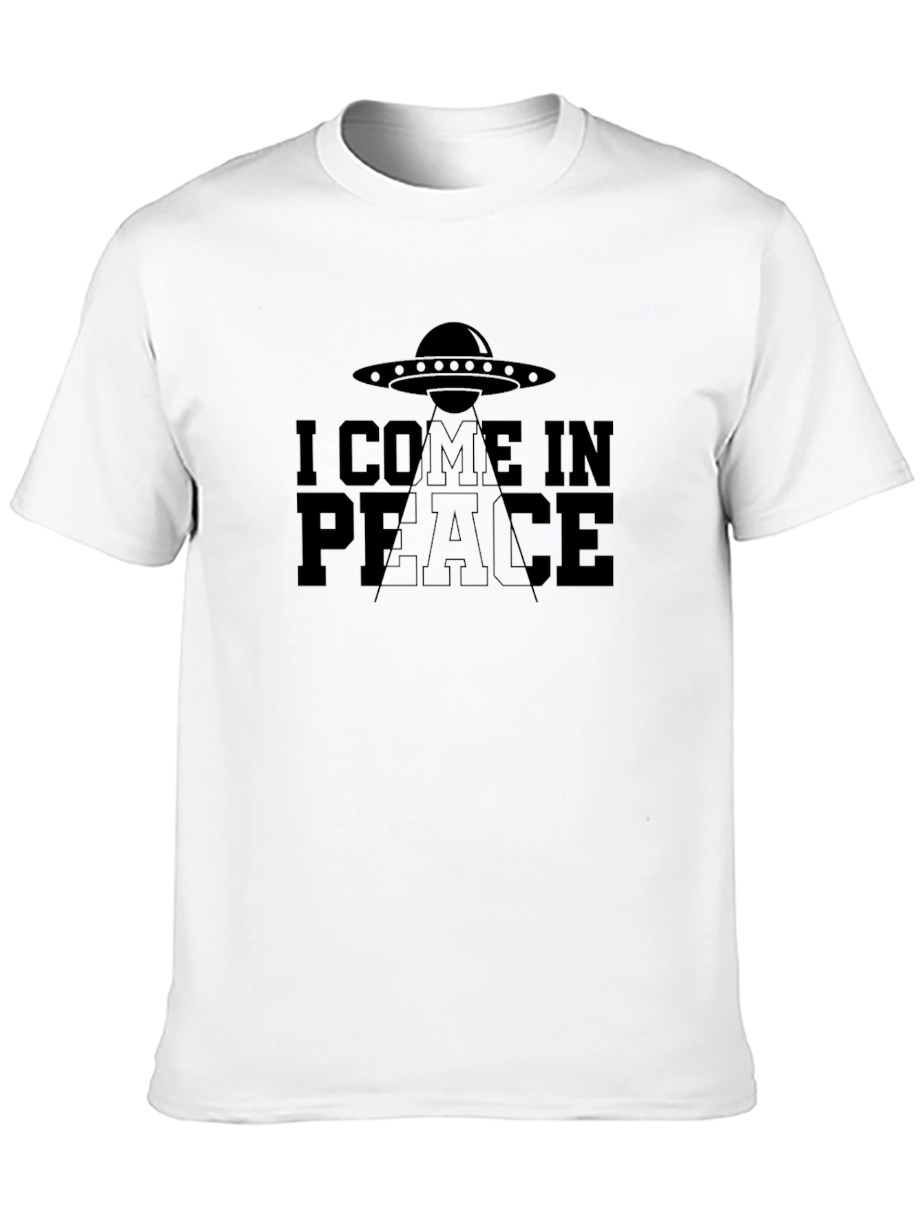 I Come in Peace UFO Graphic T-Shirt