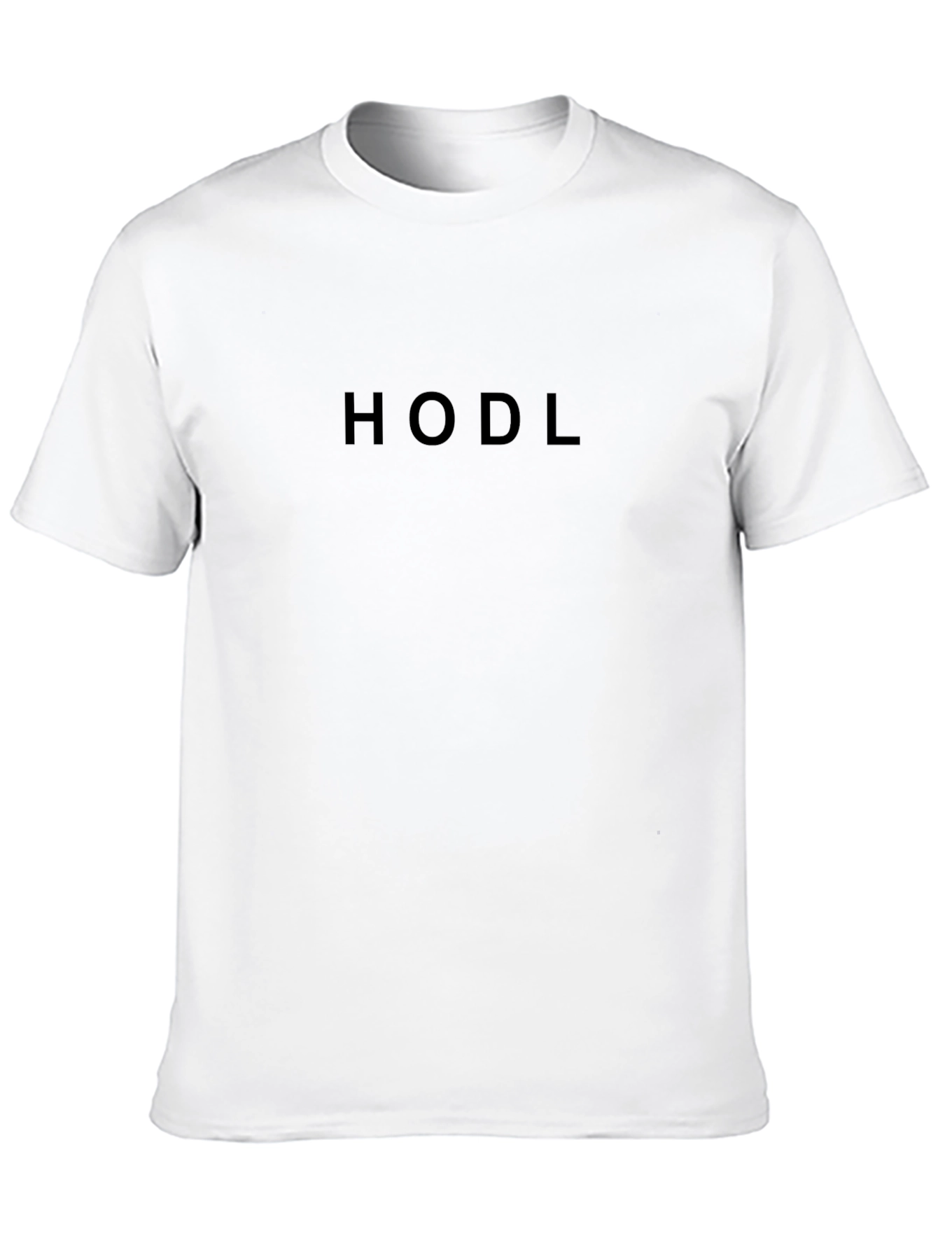 HODL Crypto Tee - Black Cotton Crew Neck