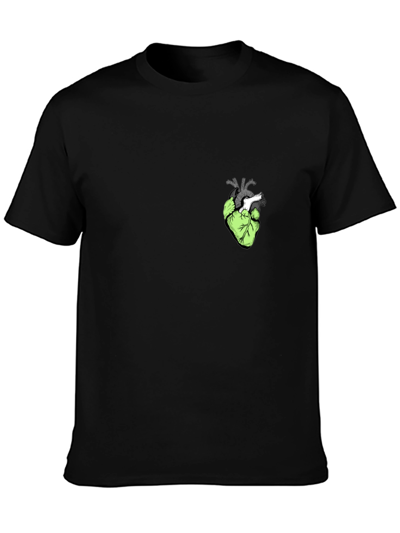 Anatomical Heart Graphic Tee - Black