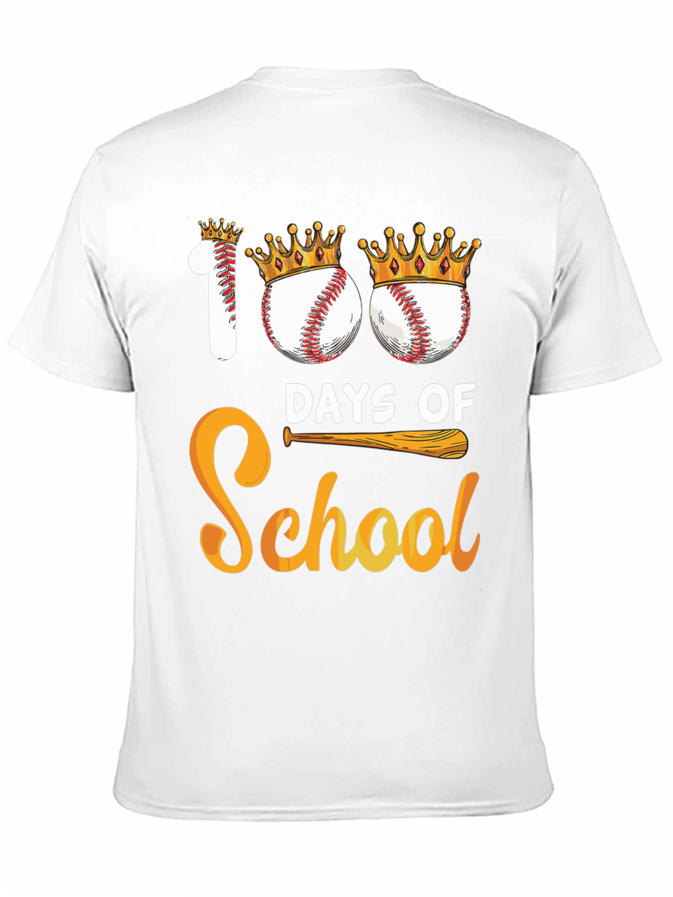 100 Days of School Baseball T-Shirt
