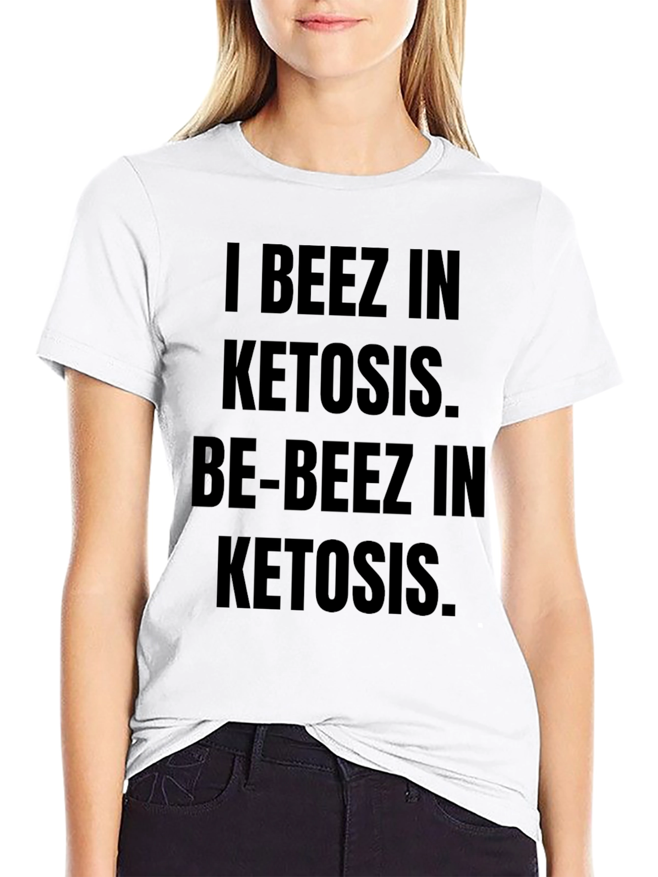 I BEEZ IN KETOSIS Black Graphic T-Shirt