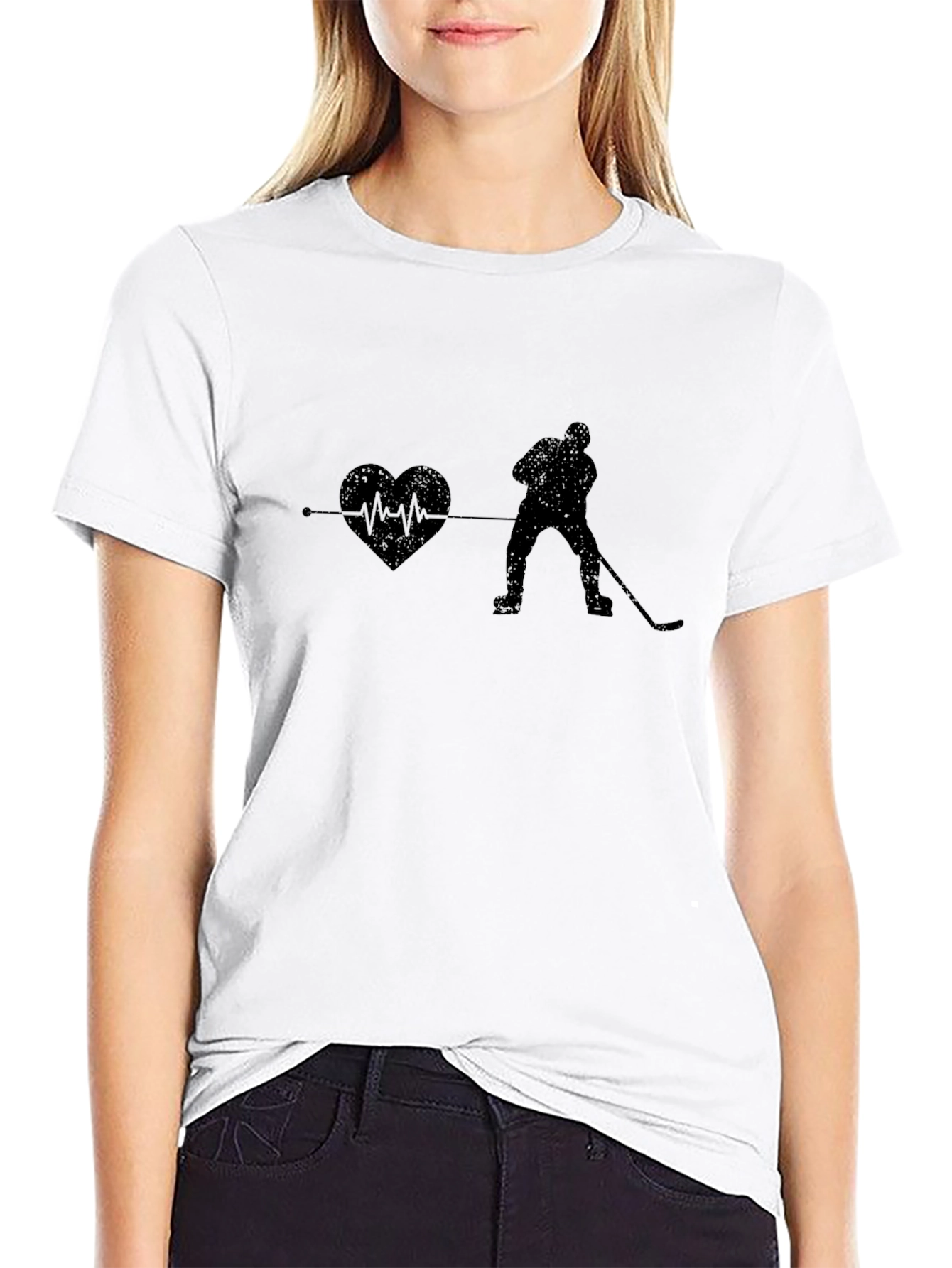 Hockey Heartbeat T-Shirt - Passion on Ice