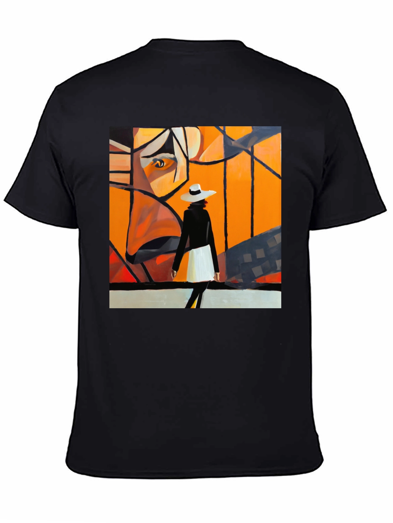 Abstract Art Black T-Shirt - Stylish Graphic Tee