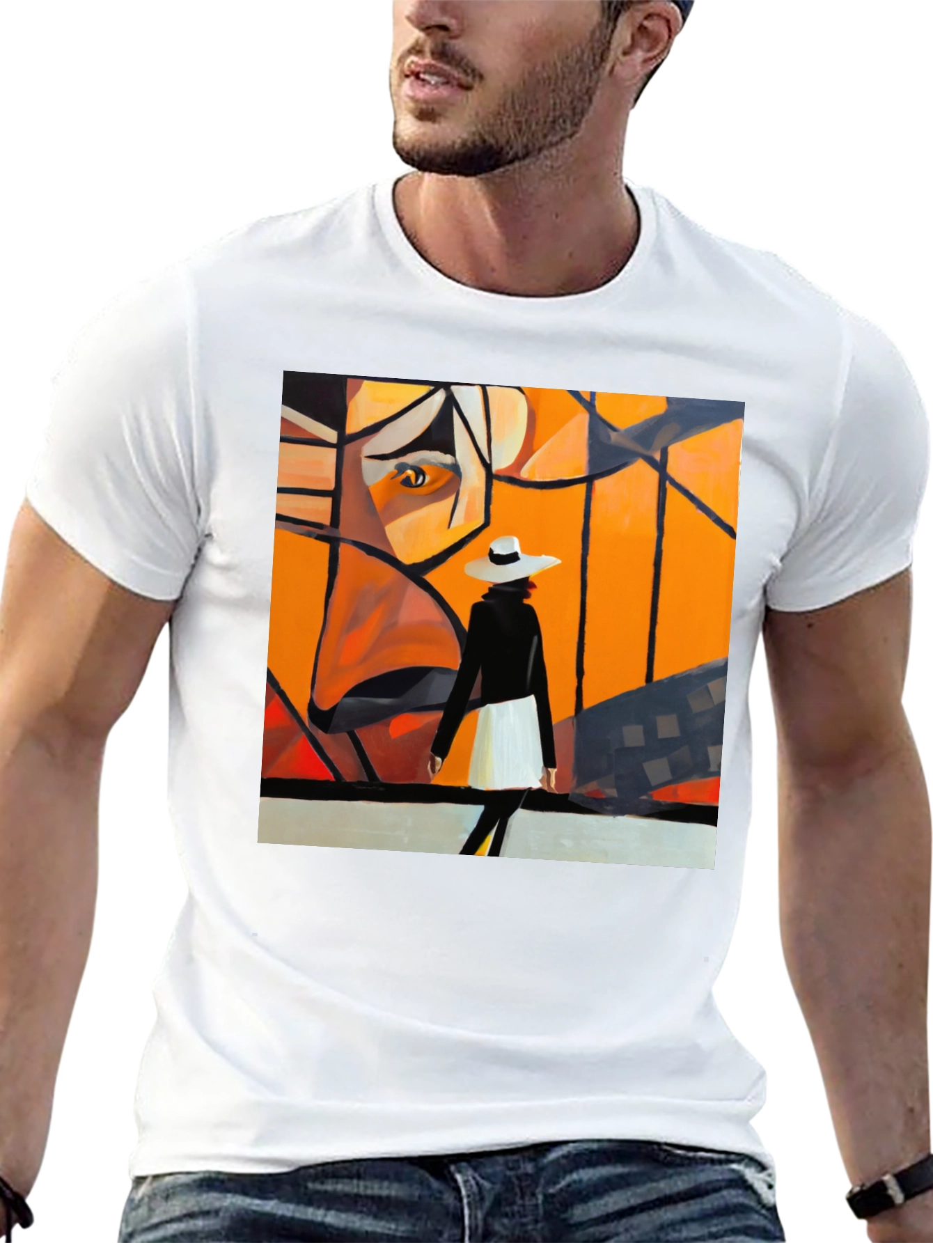 Abstract Art Black T-Shirt - Stylish Graphic Tee