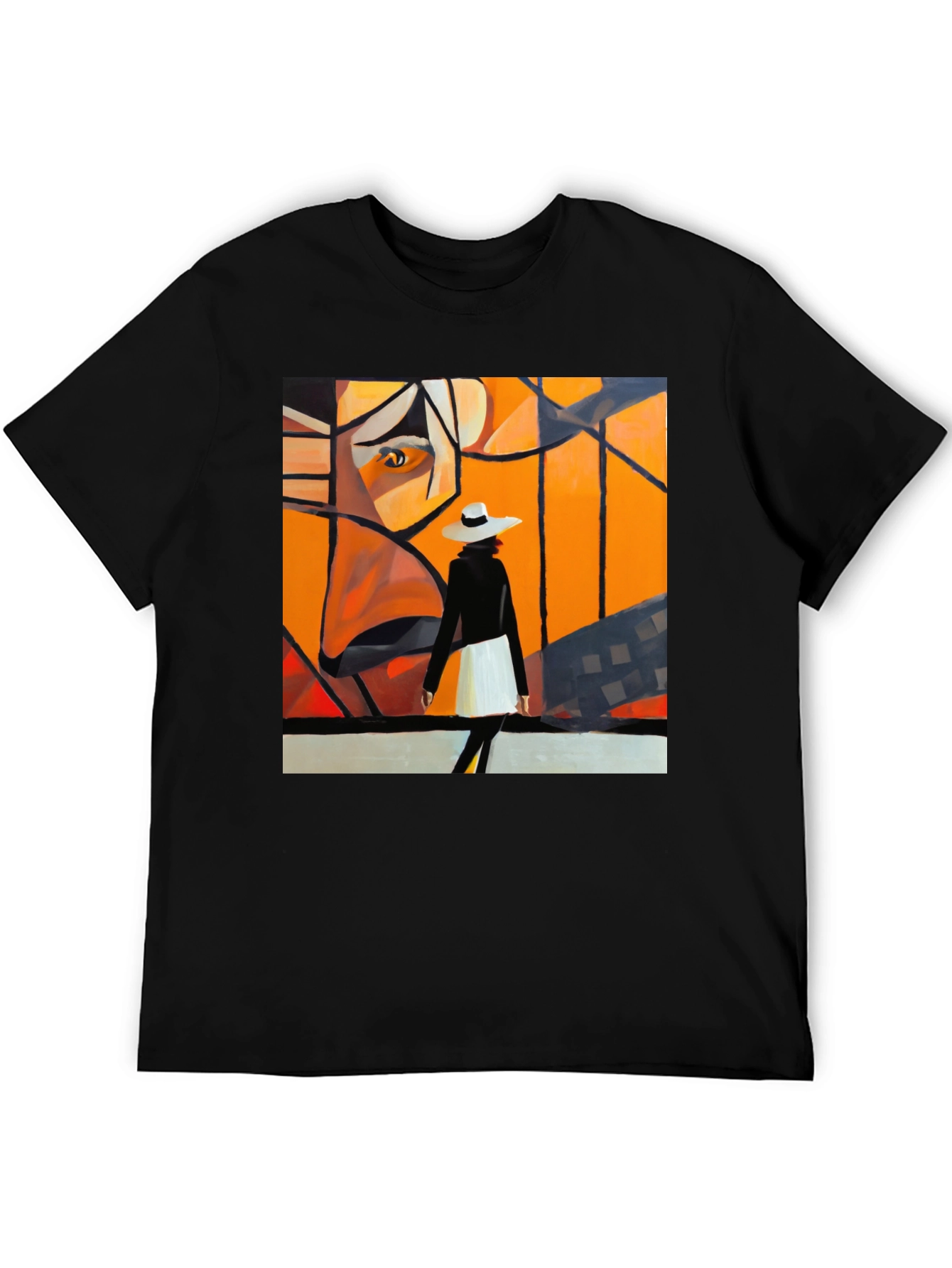 Abstract Art Black T-Shirt - Stylish Graphic Tee
