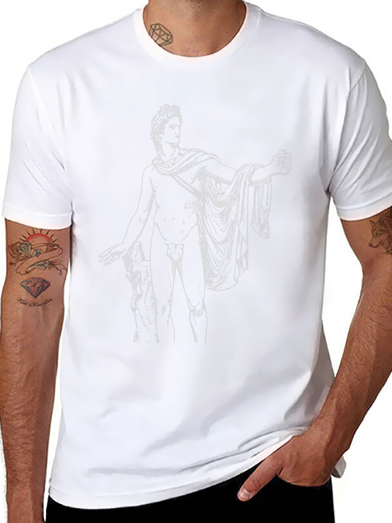 Apollo Sketch Black T-Shirt