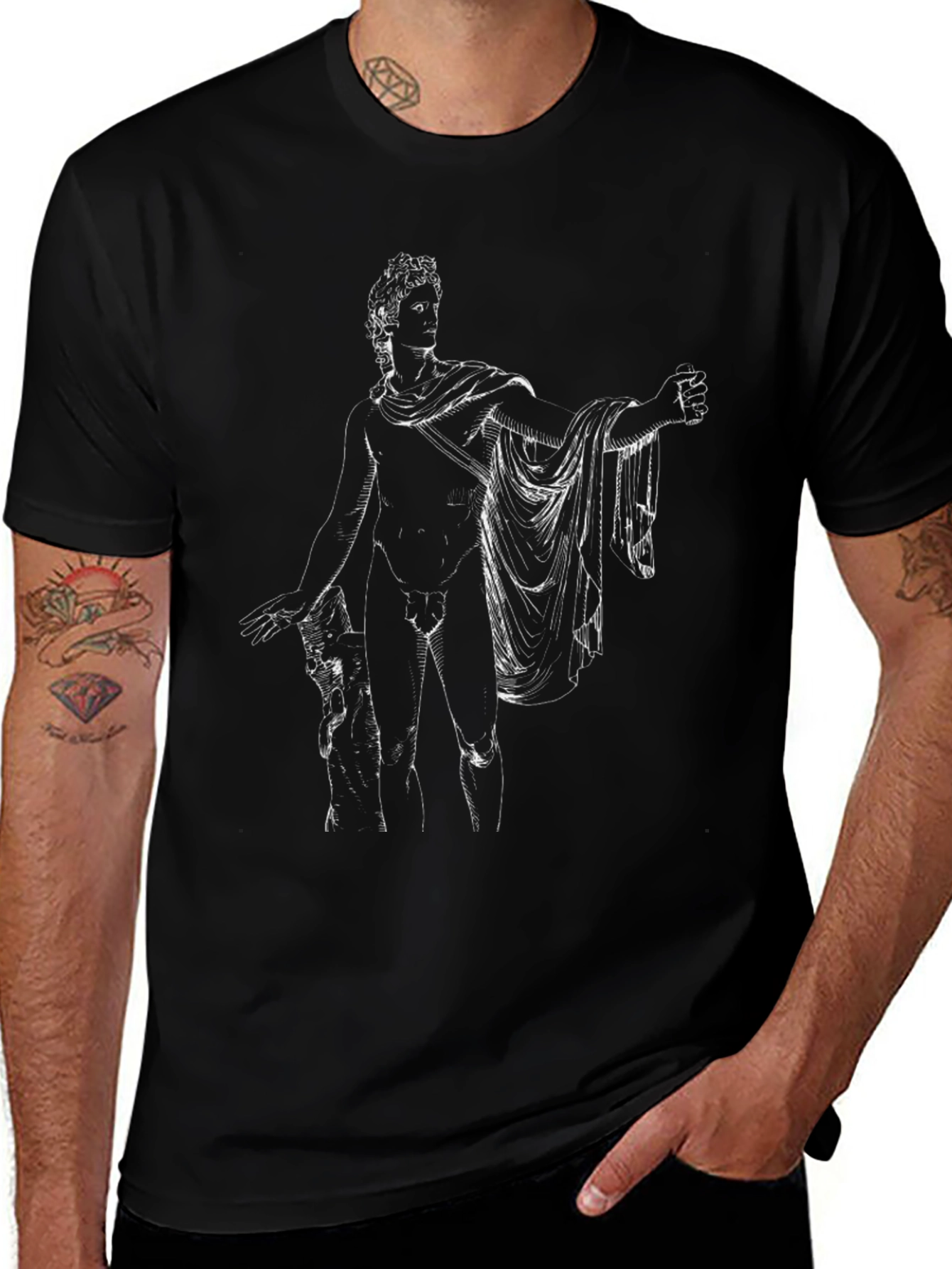 Apollo Sketch Black T-Shirt