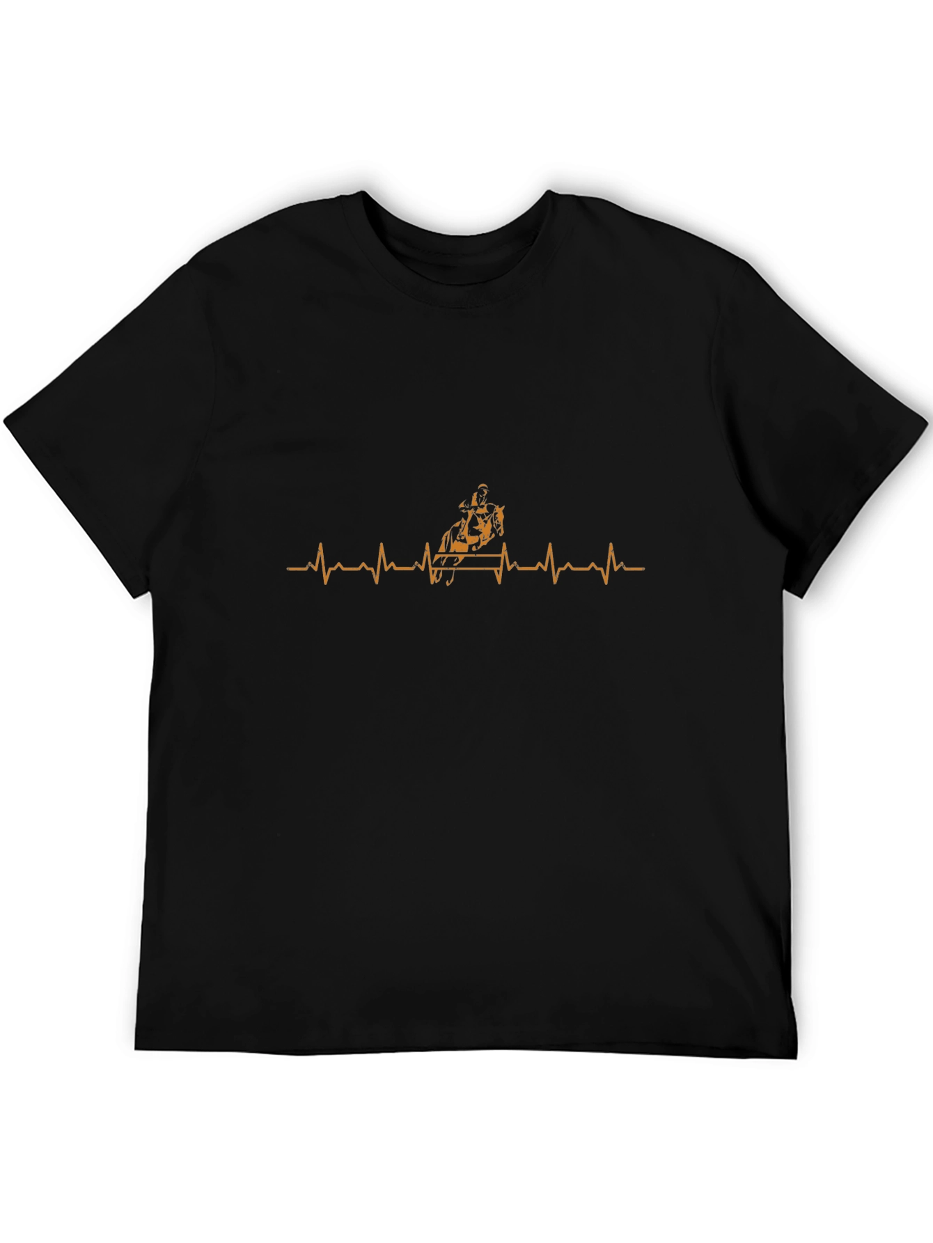 Heartbeat Chariot T-Shirt - Black Graphic Tee