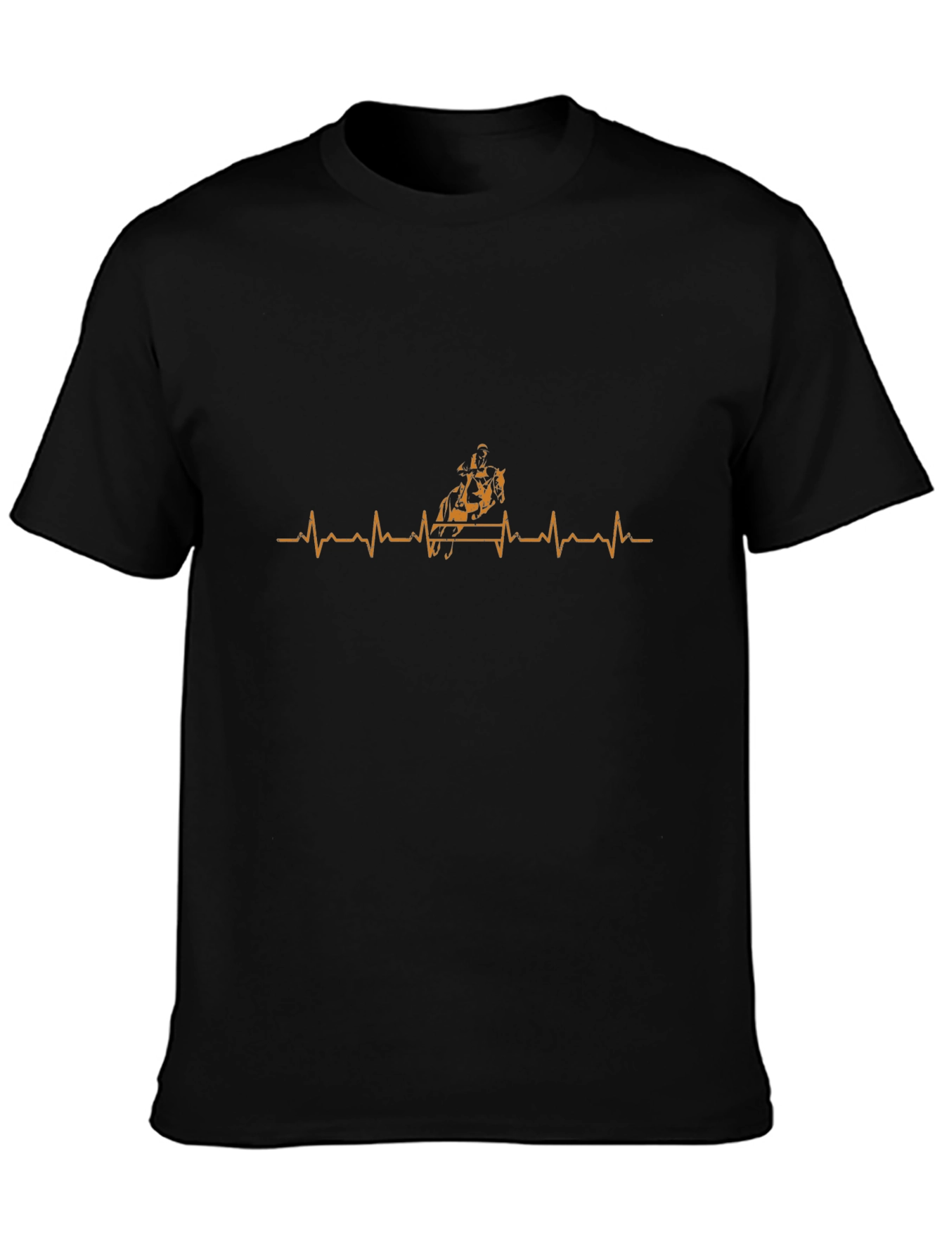 Heartbeat Chariot T-Shirt - Black Graphic Tee