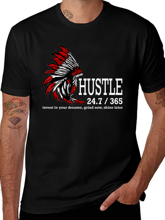 Hustle Graphic T-Shirt - Invest in Dreams