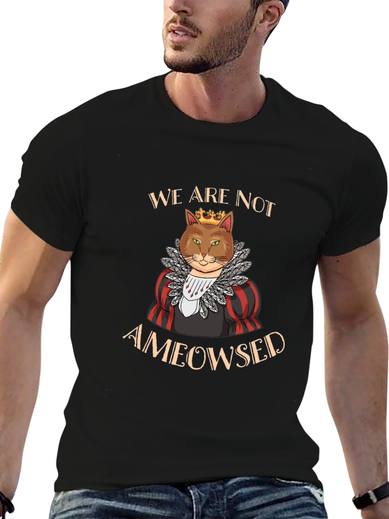 Ameowsed Cat King T-Shirt - Funny Sarcastic Tee