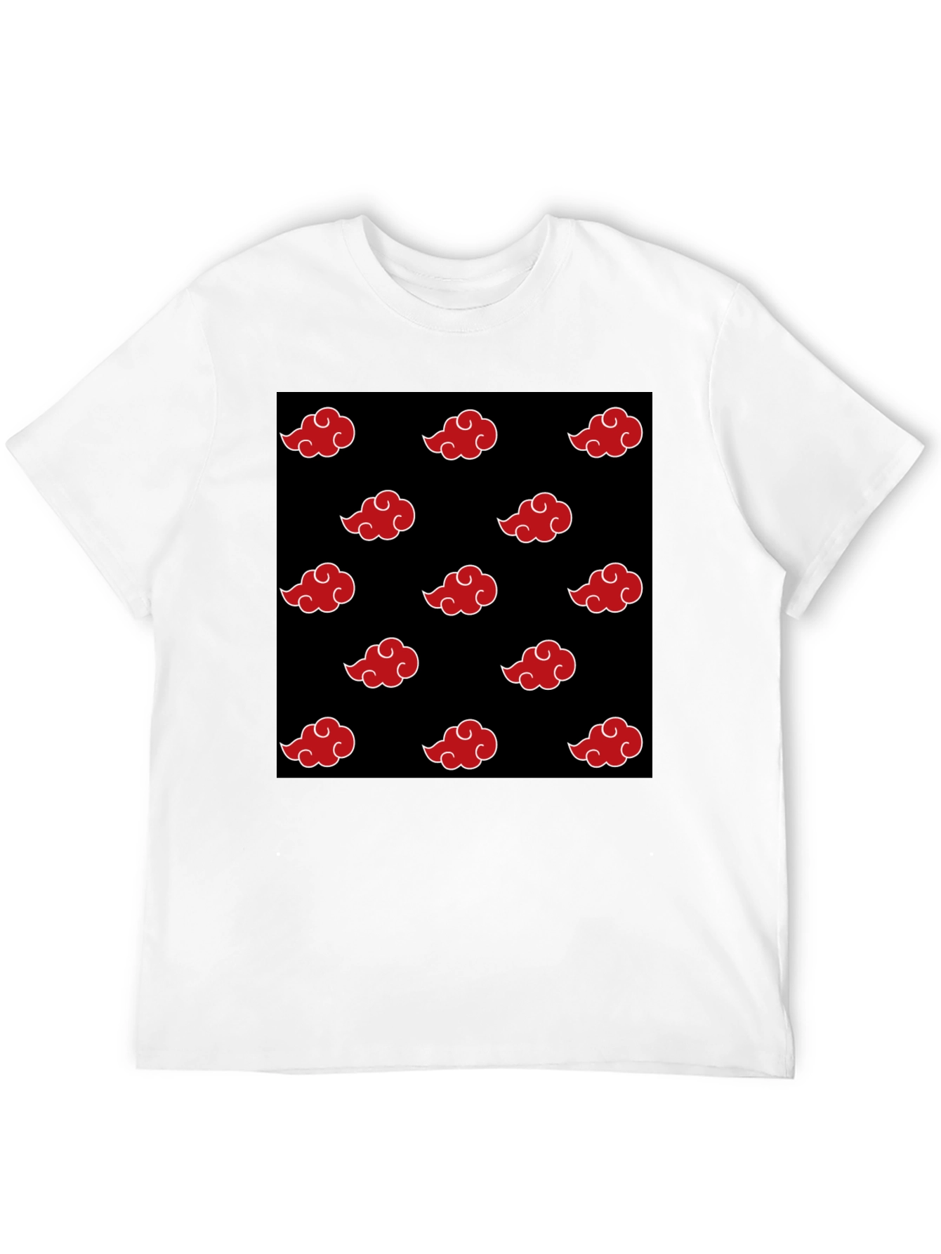 Akatsuki Cloud Pattern Black T-Shirt