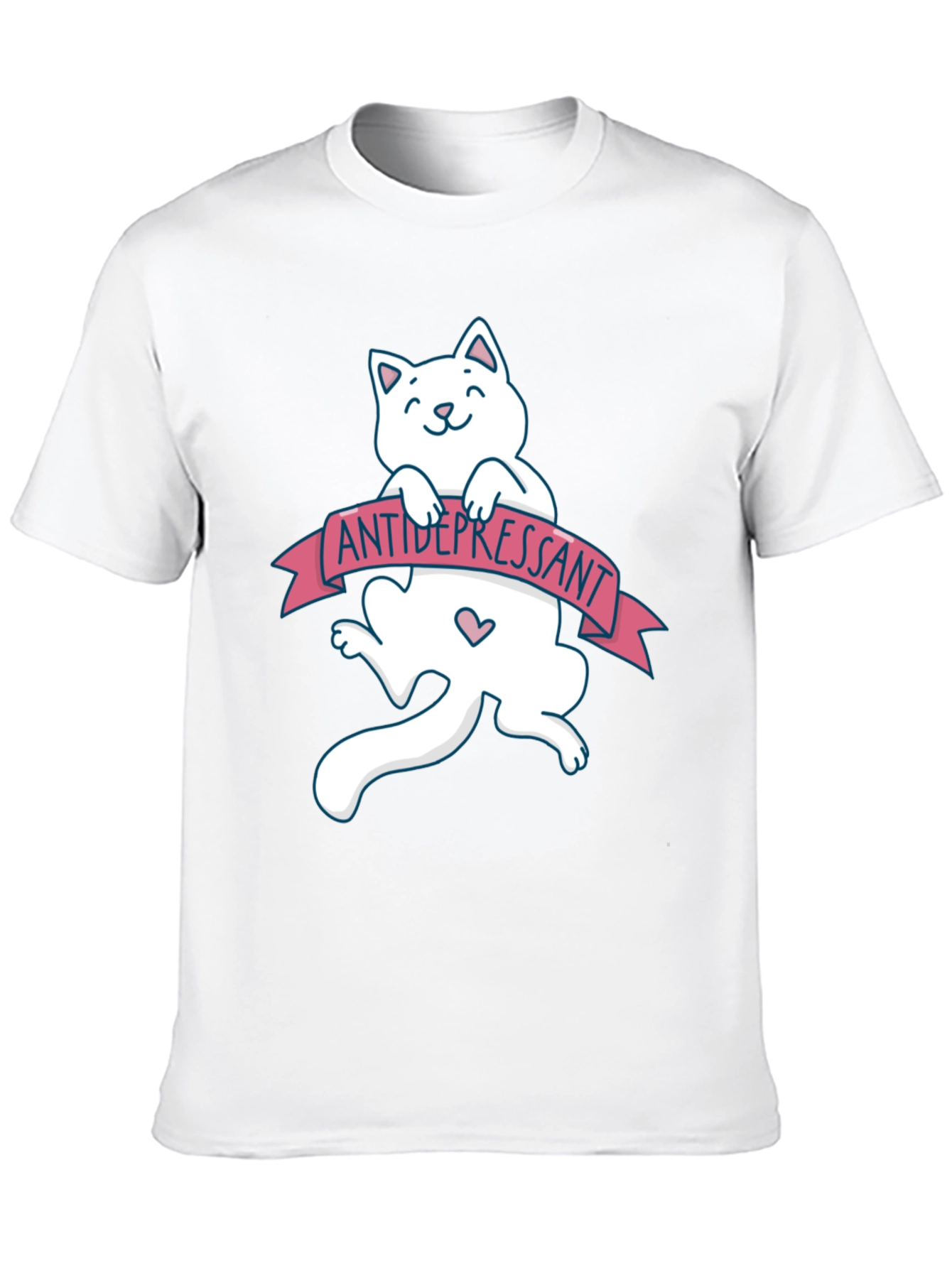 Antidepressant Cat T-Shirt - Funny Graphic Tee