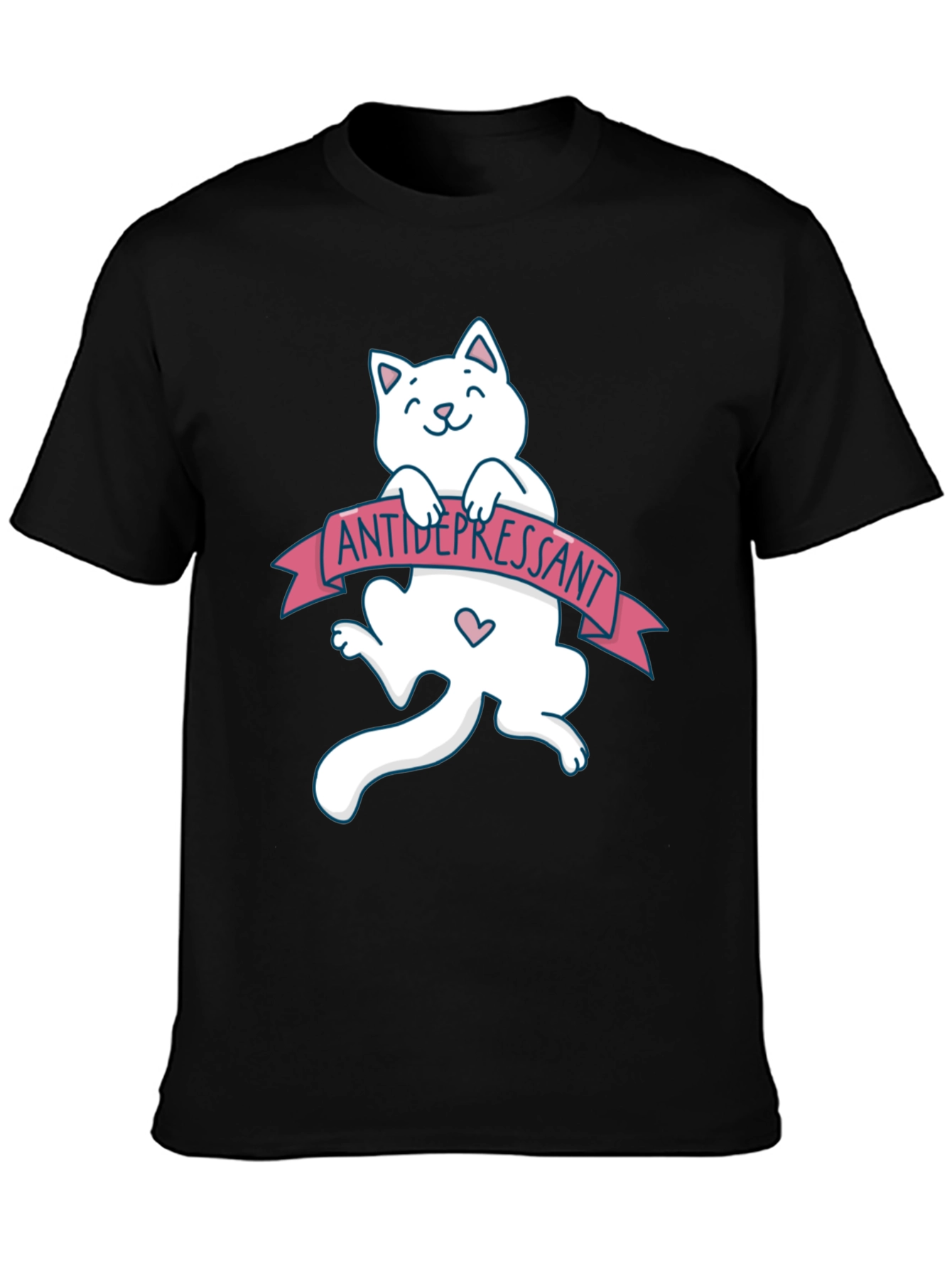 Antidepressant Cat T-Shirt - Funny Graphic Tee