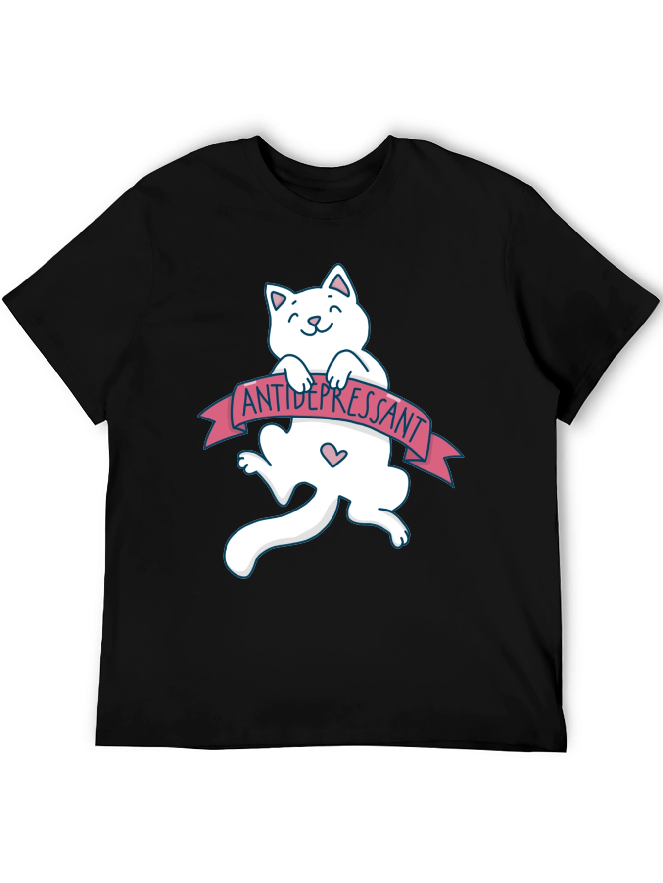 Antidepressant Cat T-Shirt - Funny Graphic Tee