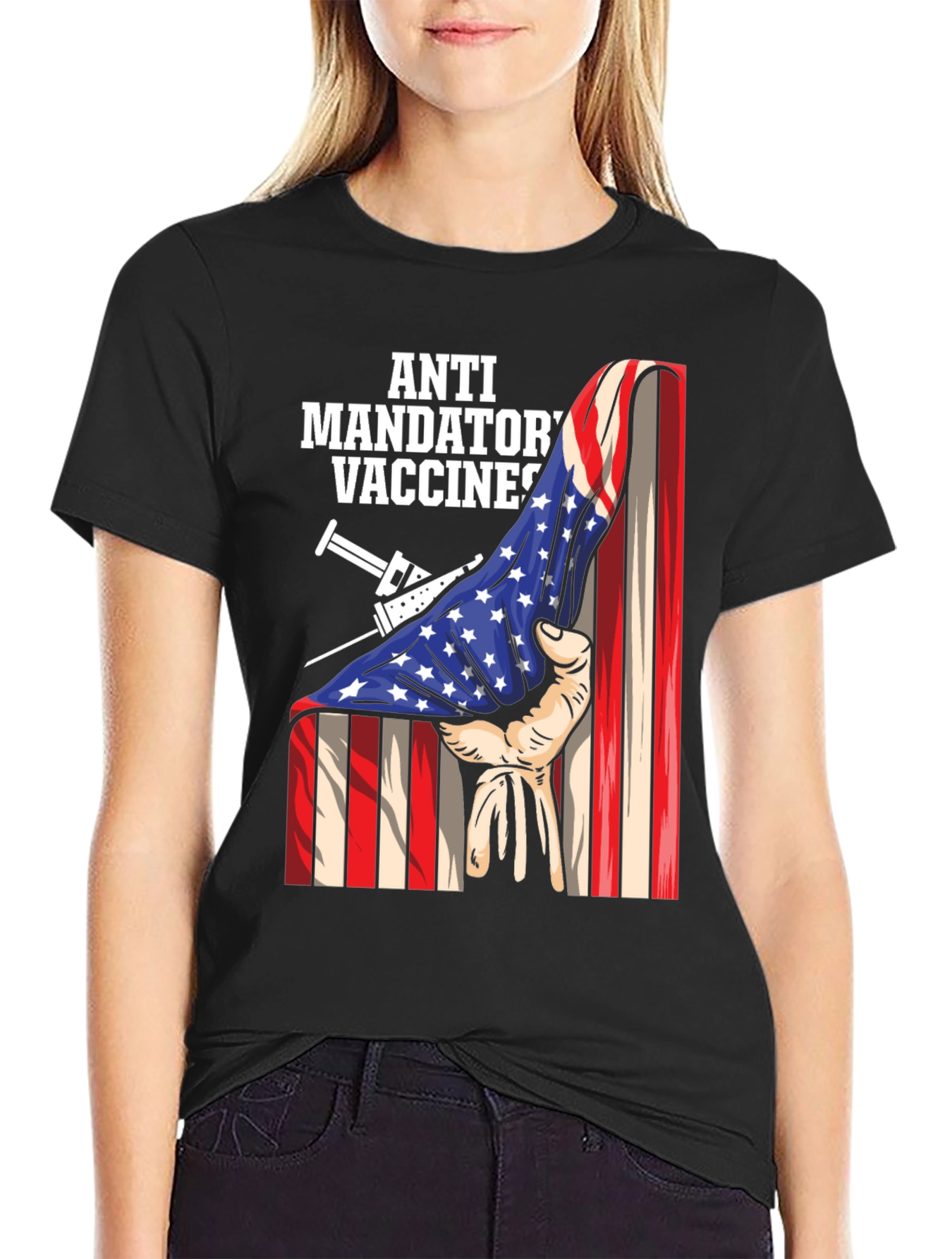 Anti Mandatory Vaccines T-Shirt - Patriotic