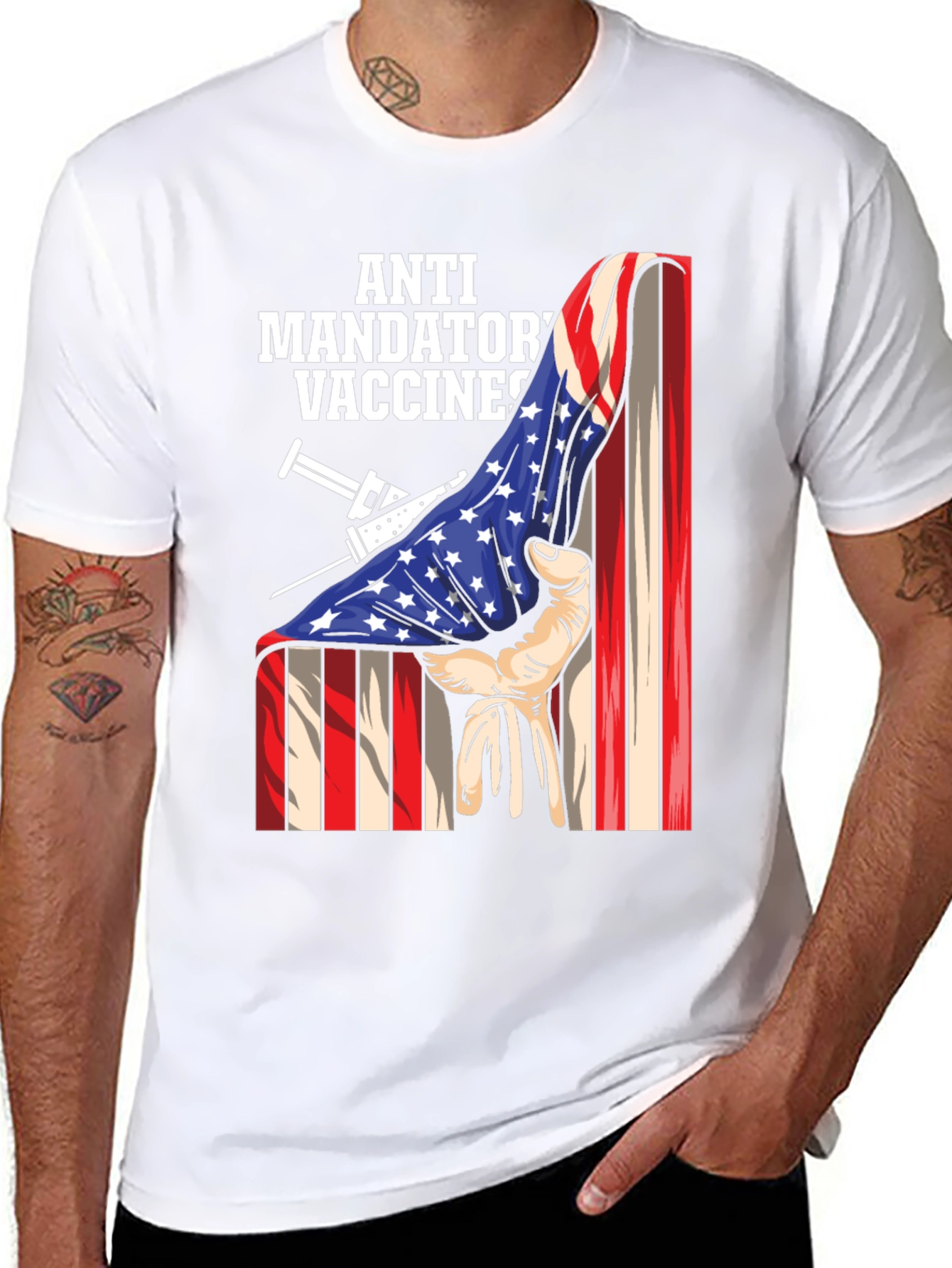 Anti Mandatory Vaccines T-Shirt - Patriotic