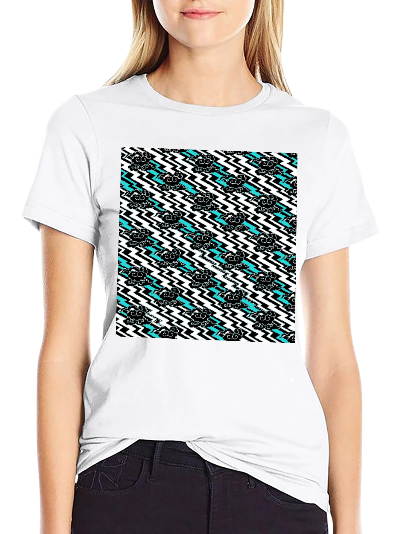 Abstract Cloud & Lightning T-Shirt