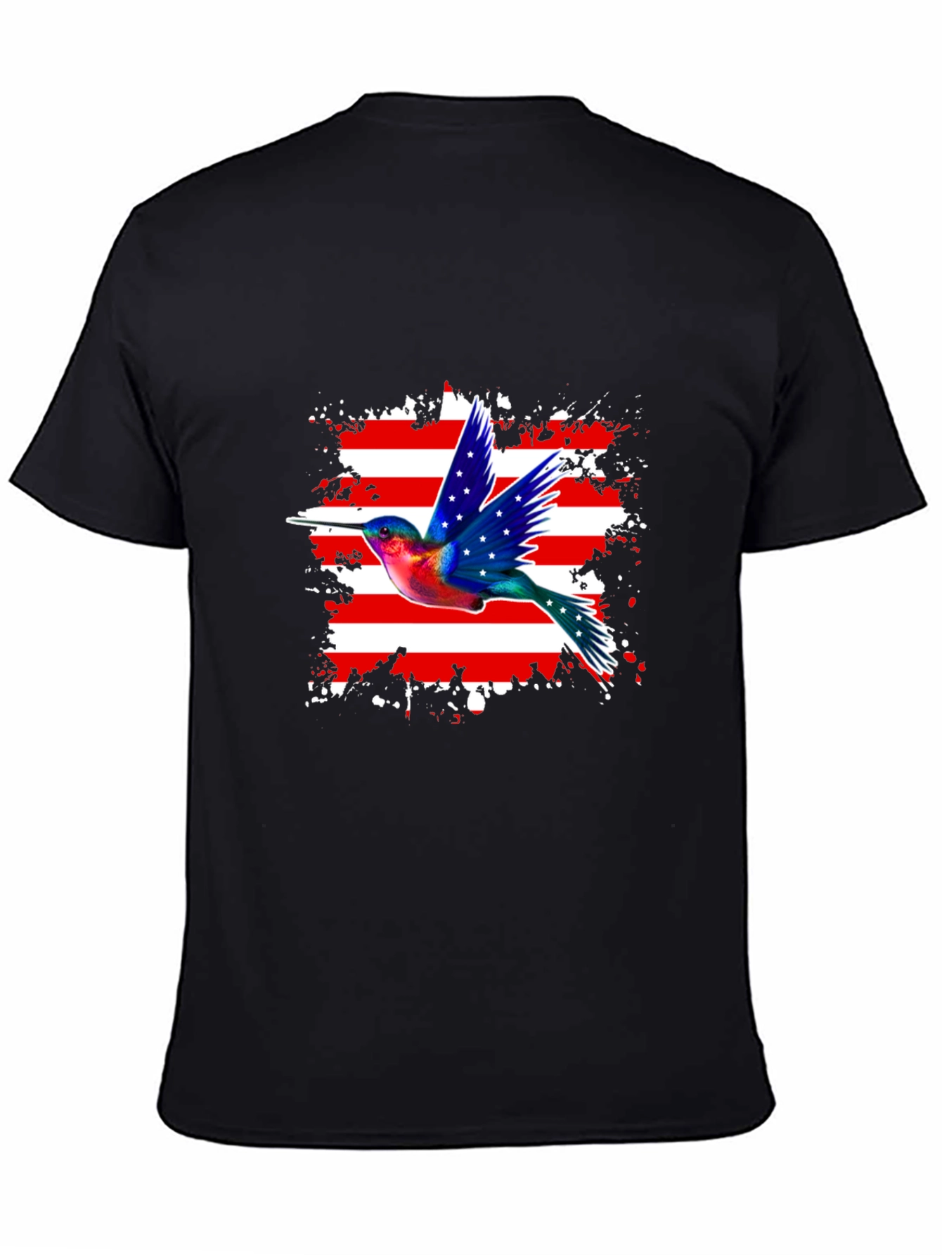 Hummingbird USA Flag Graphic Tee