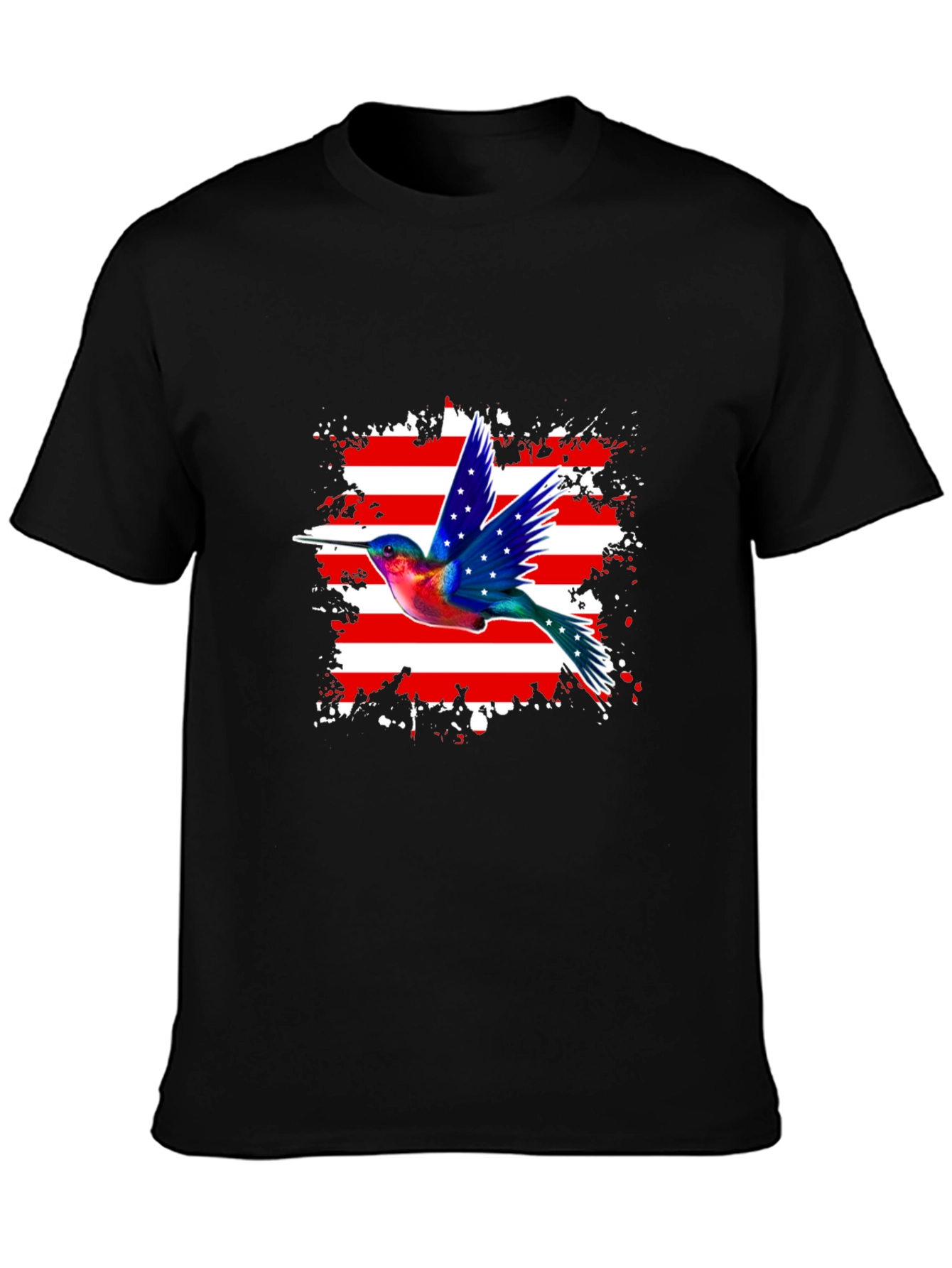 Hummingbird USA Flag Graphic Tee
