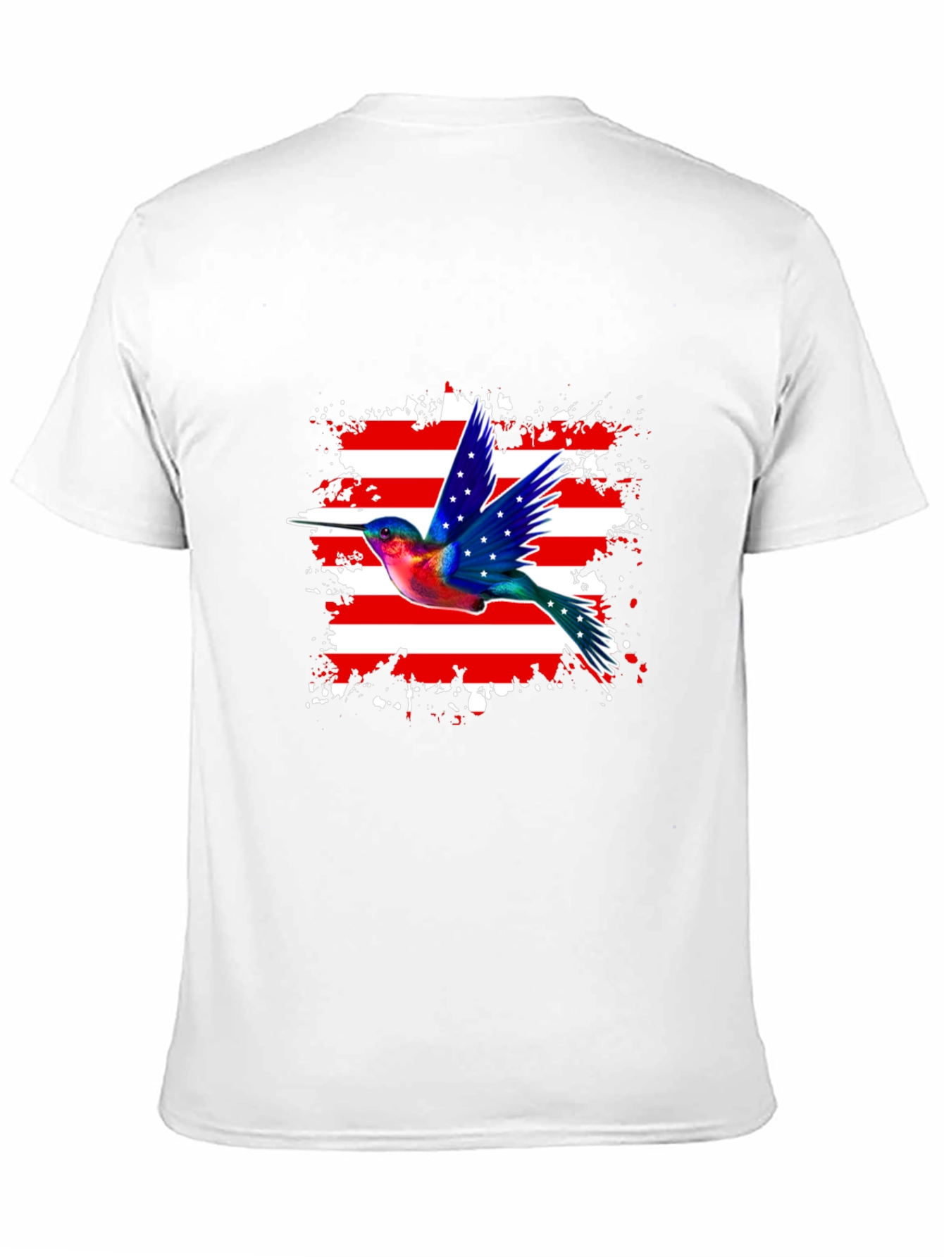 Hummingbird USA Flag Graphic Tee