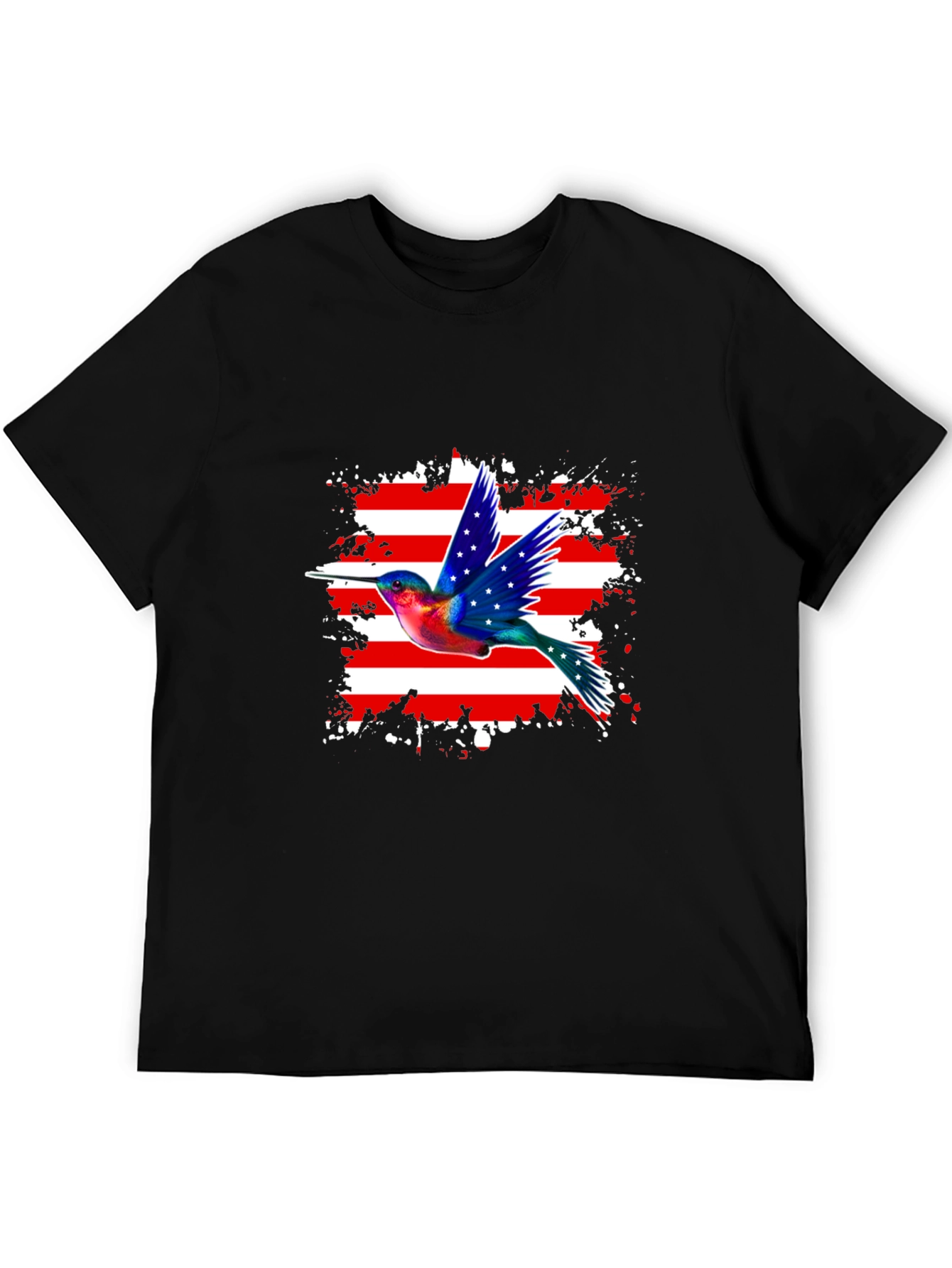 Hummingbird USA Flag Graphic Tee