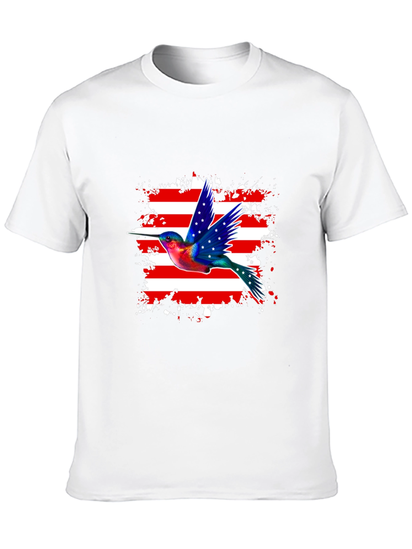 Hummingbird USA Flag Graphic Tee