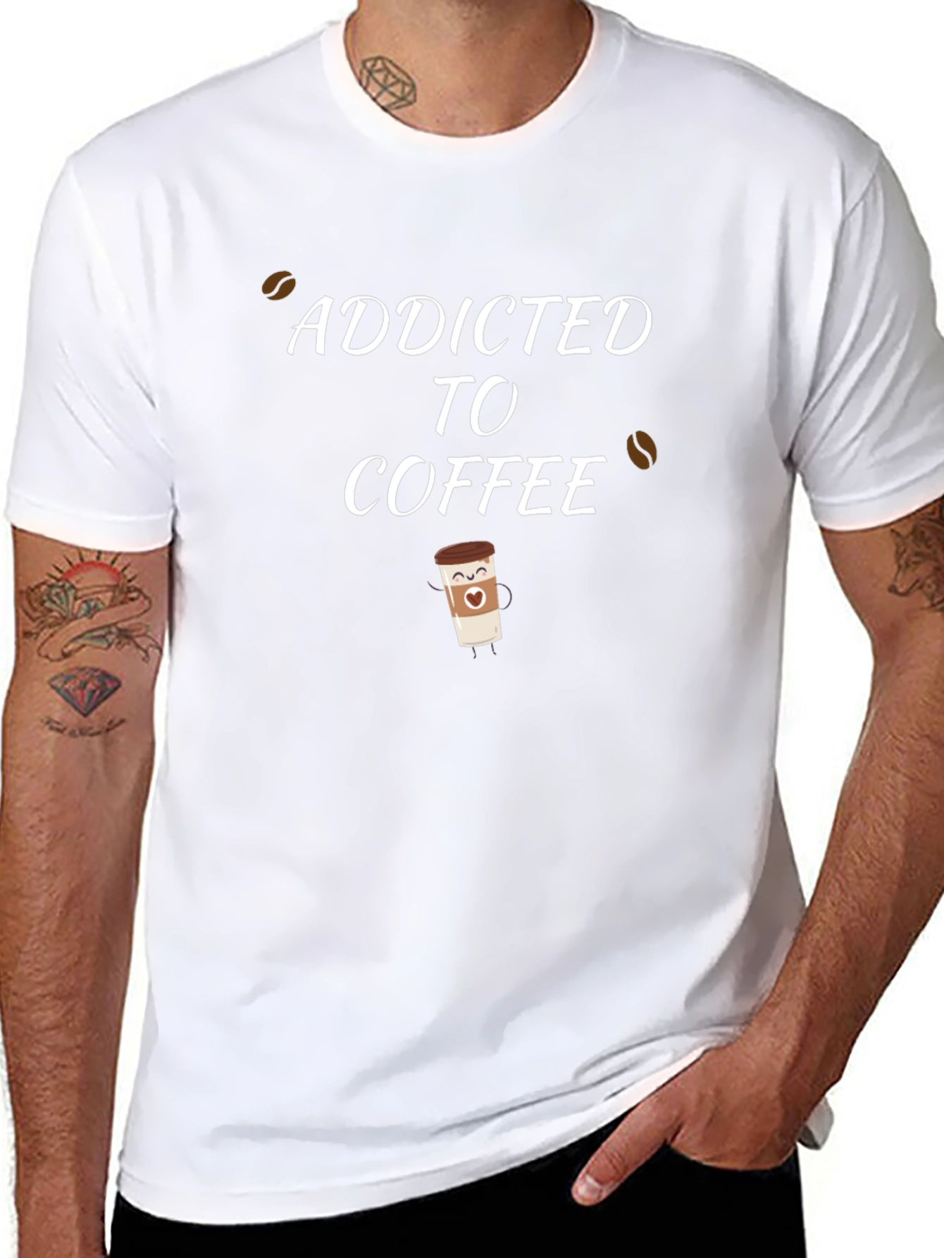 Addicted To Coffee Graphic Tee