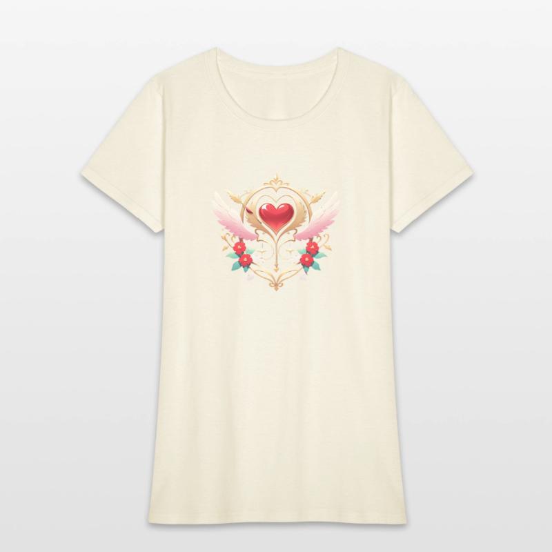 "Elegant Valentine Emblem – Wings of Love"